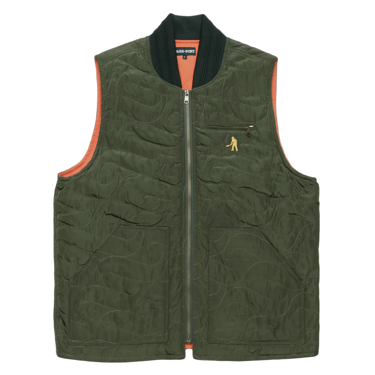 Passport Tilde Puff Packers Vest 'Forest Green'