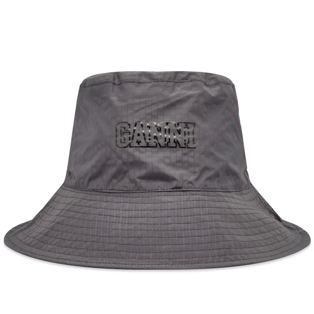 Ganni Bucket Hat 'Phantom Black'