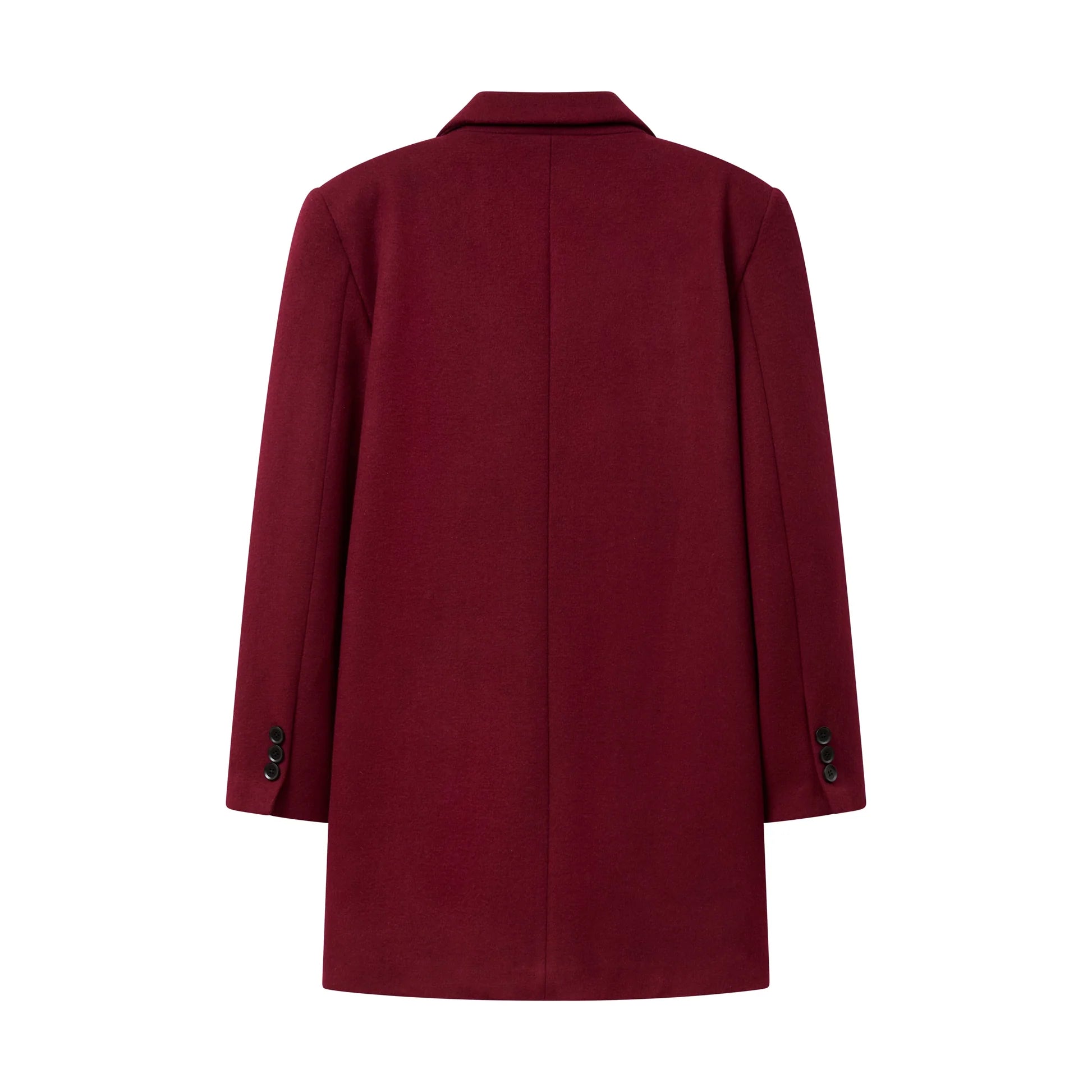 Kidsuper Beaded Peacoat 'Burgundy'