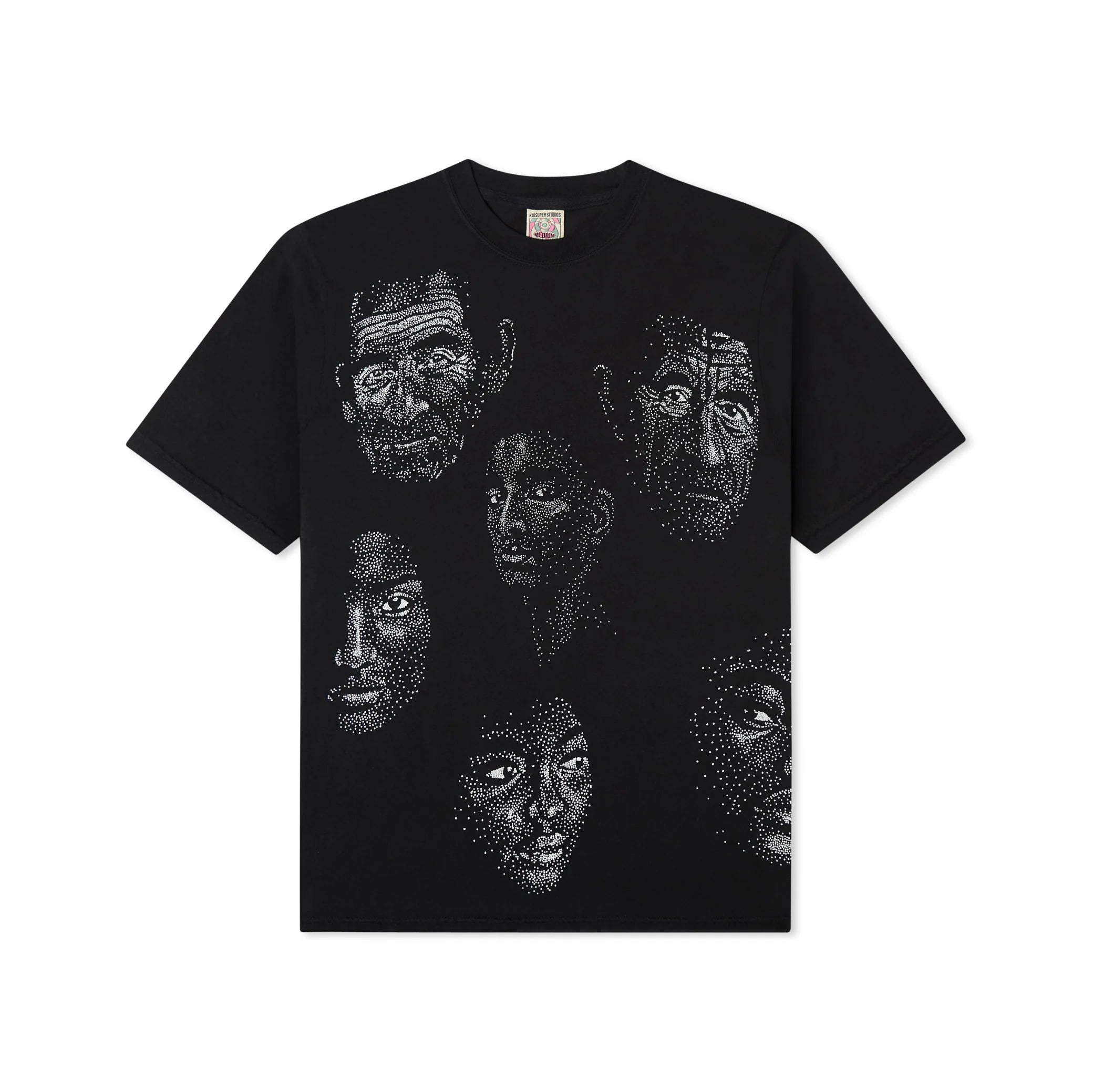 Kidsuper Dotted Faces Tee 'Black'
