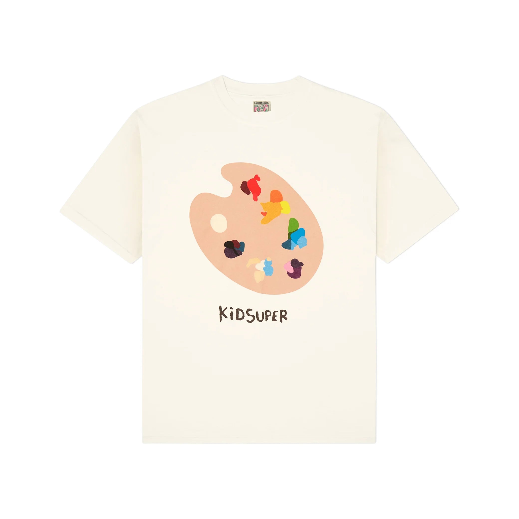 Kidsuper Paint Pallette Tee 'Cream'