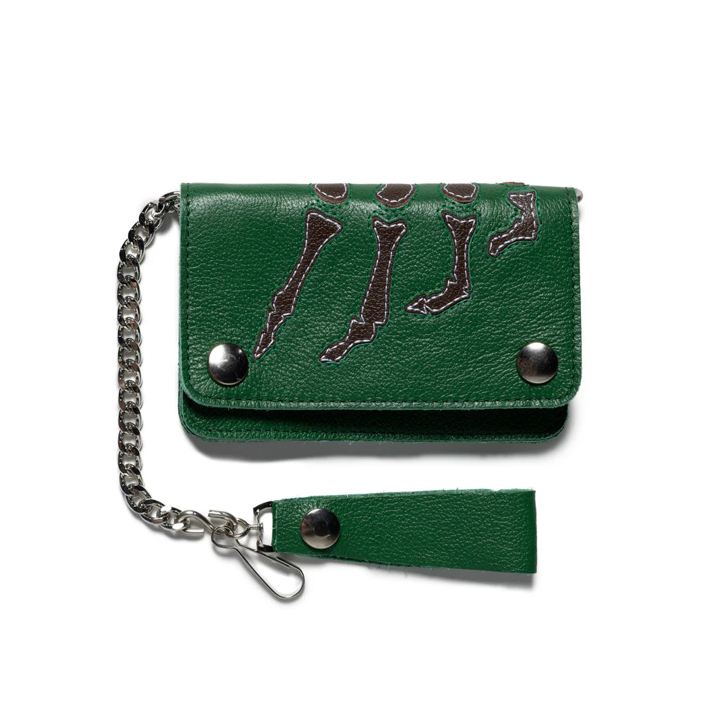 Awake NY Vanson Bones Chain Wallet 'Green'