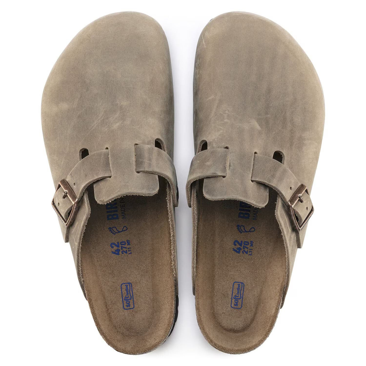 Birkenstock Boston Soft Footbed Oiled Leather 'Tabacco Brown'