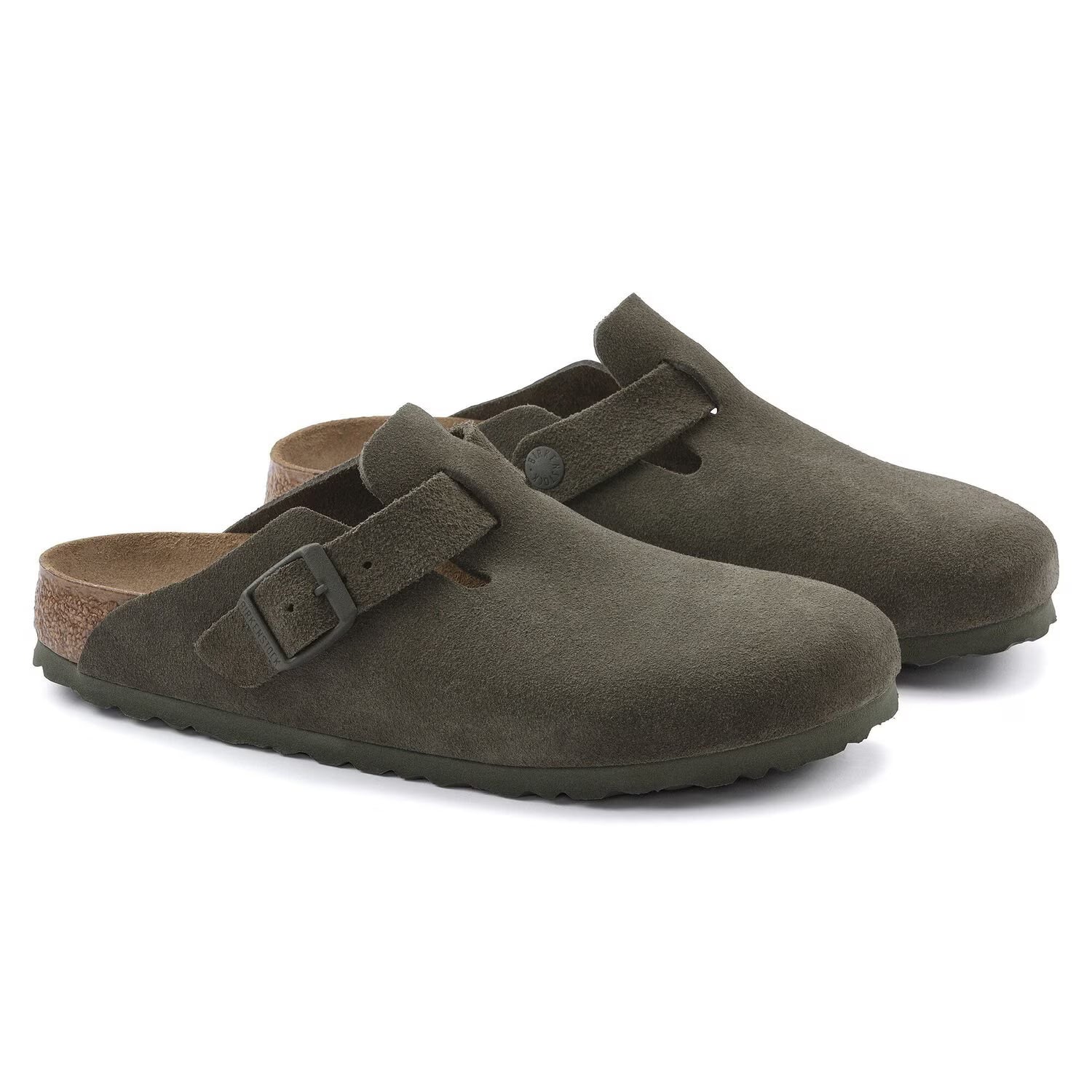 Womens Birkenstock Boston Suede 'Thyme'