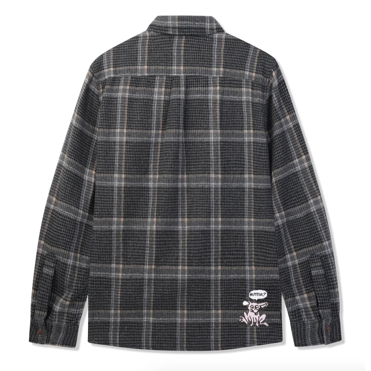 Butter Goods Rodent Flannel Shirt 'Black Grey'