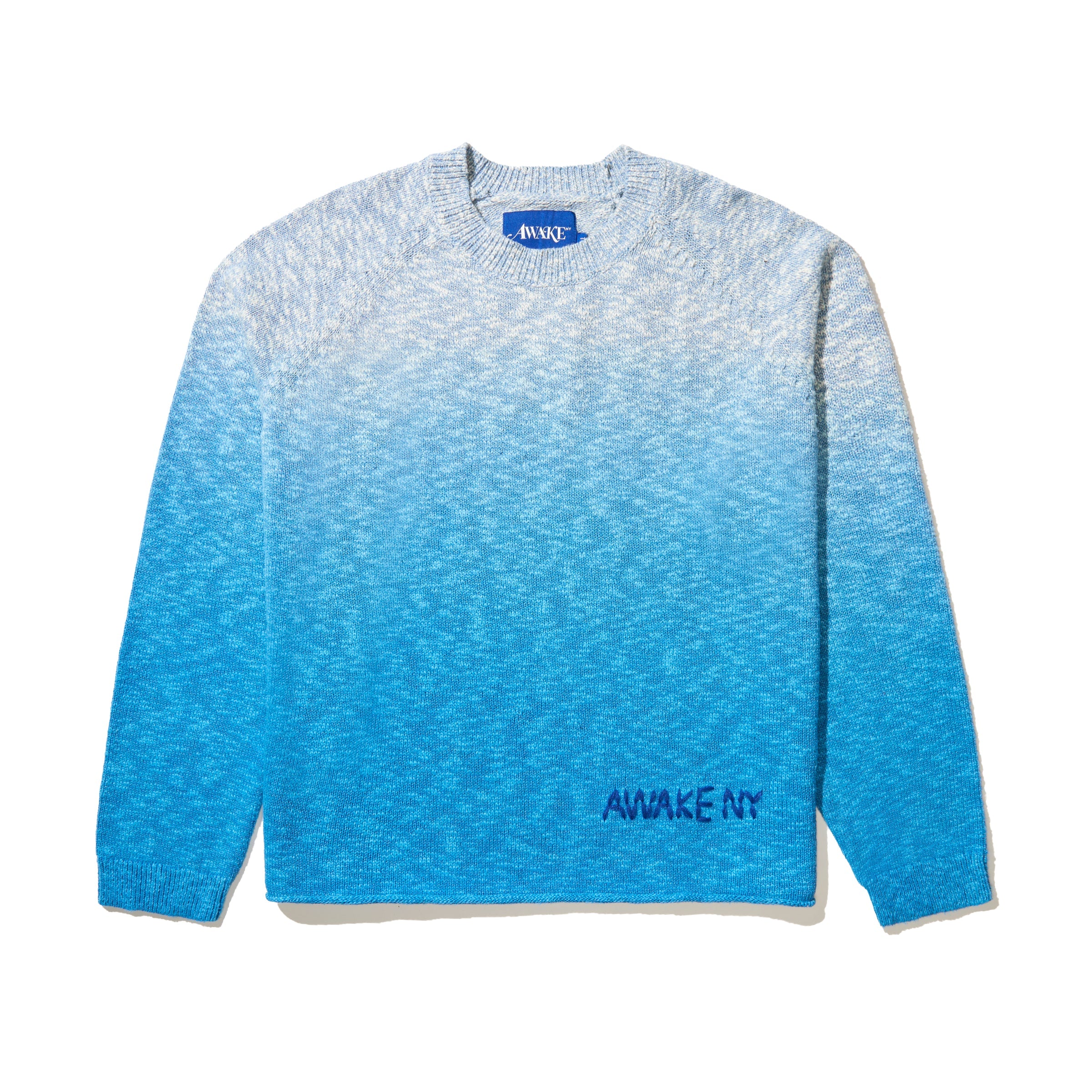 Awake NY Hand Dip-Dyed Knit Sweater 'Blue'