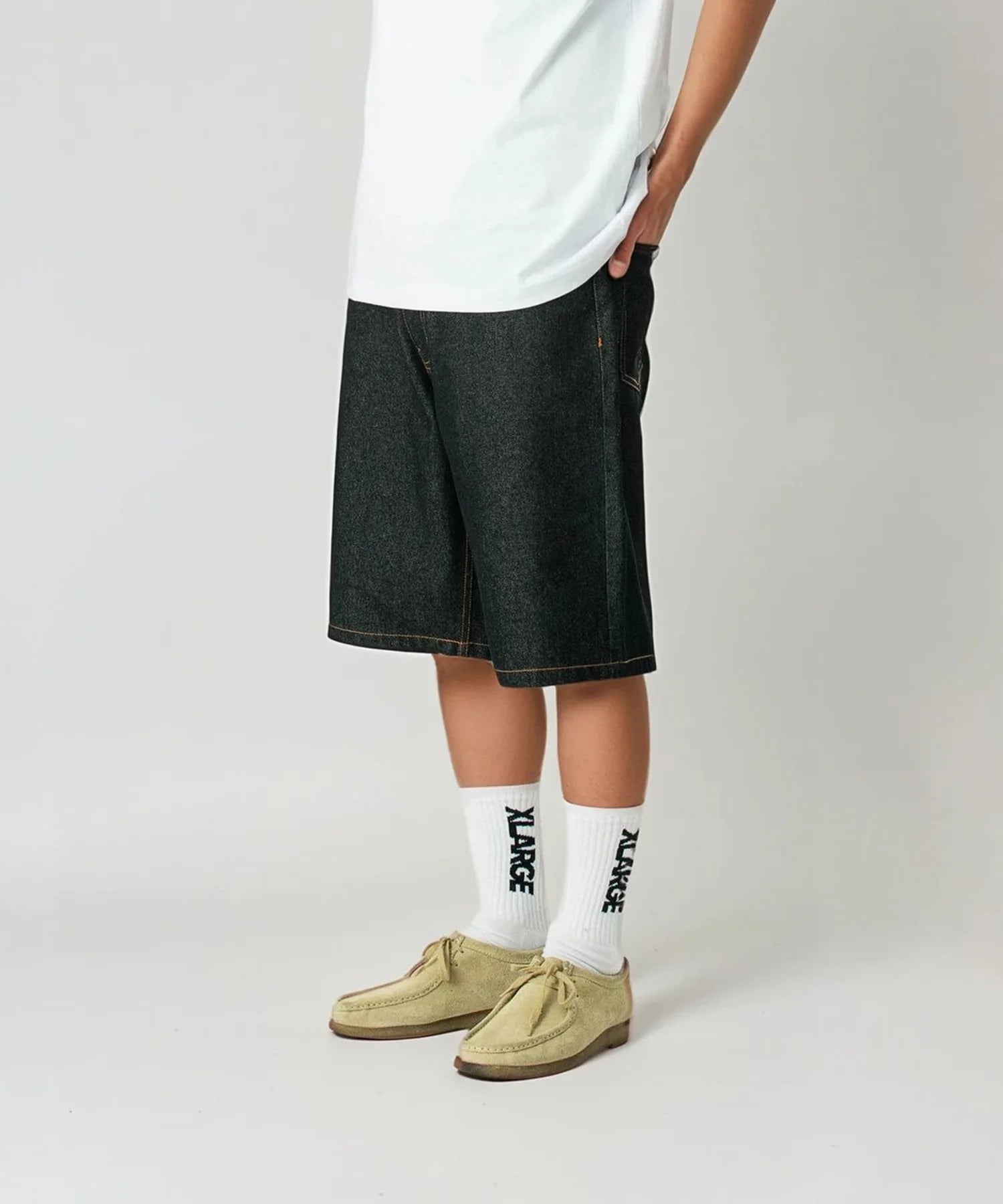 XLarge Old OG Denim Short Pants 'Black'