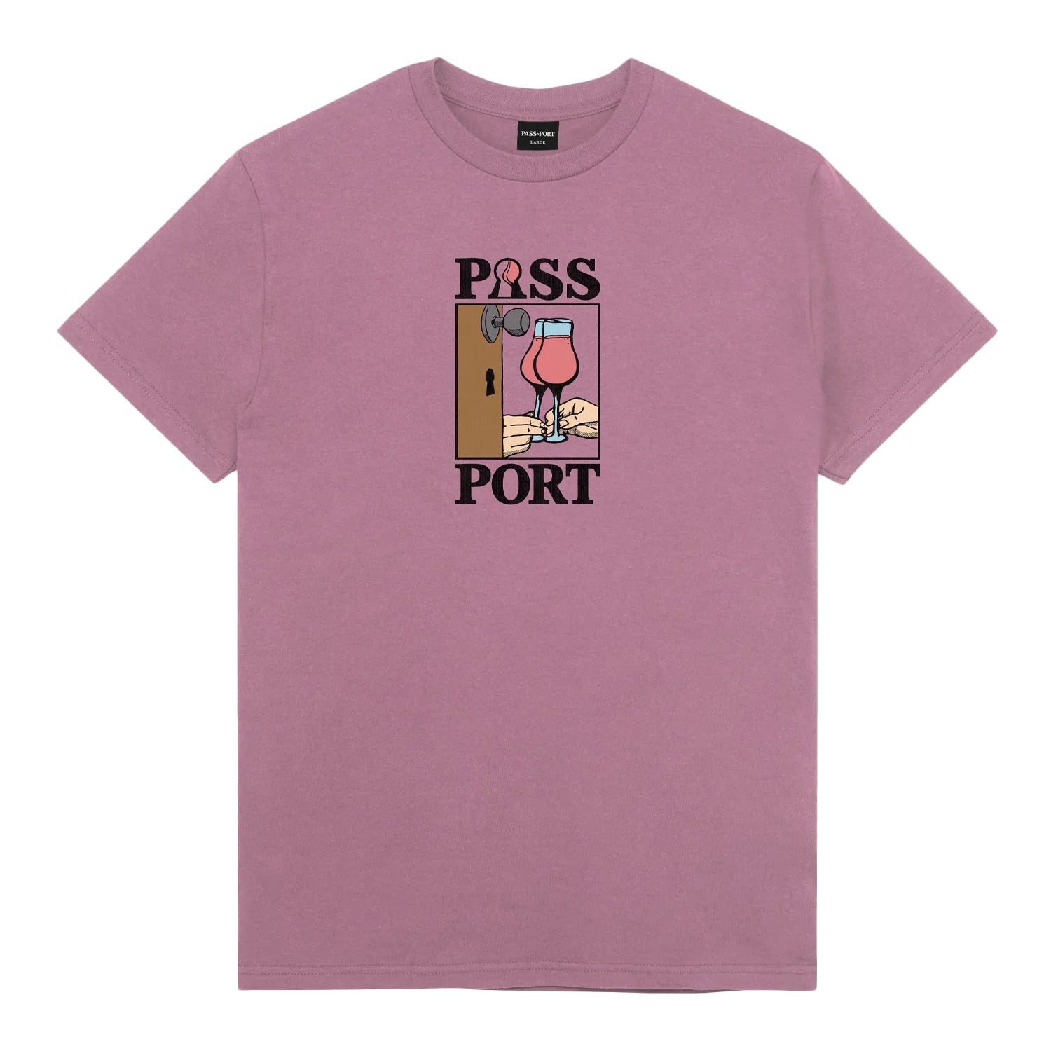 Passport What You Think You Saw Tee 'Washed Berry'