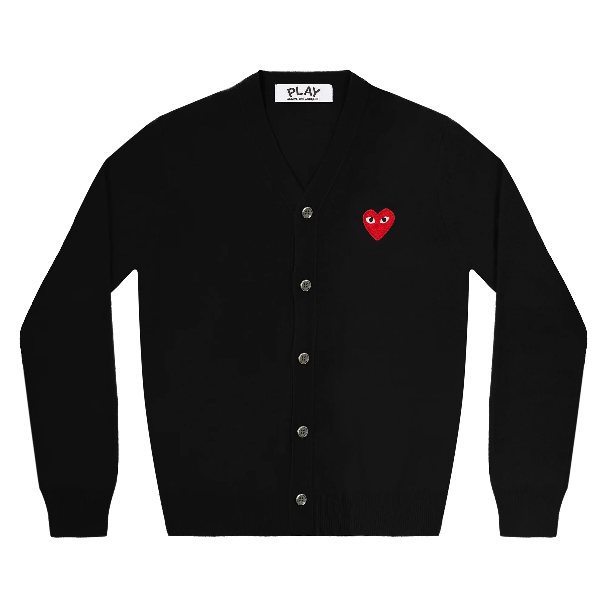 PLAY COMME des GARÇONS 黒 ロンT Lサイズ Comme Des Garcons Play Knit 'Black'