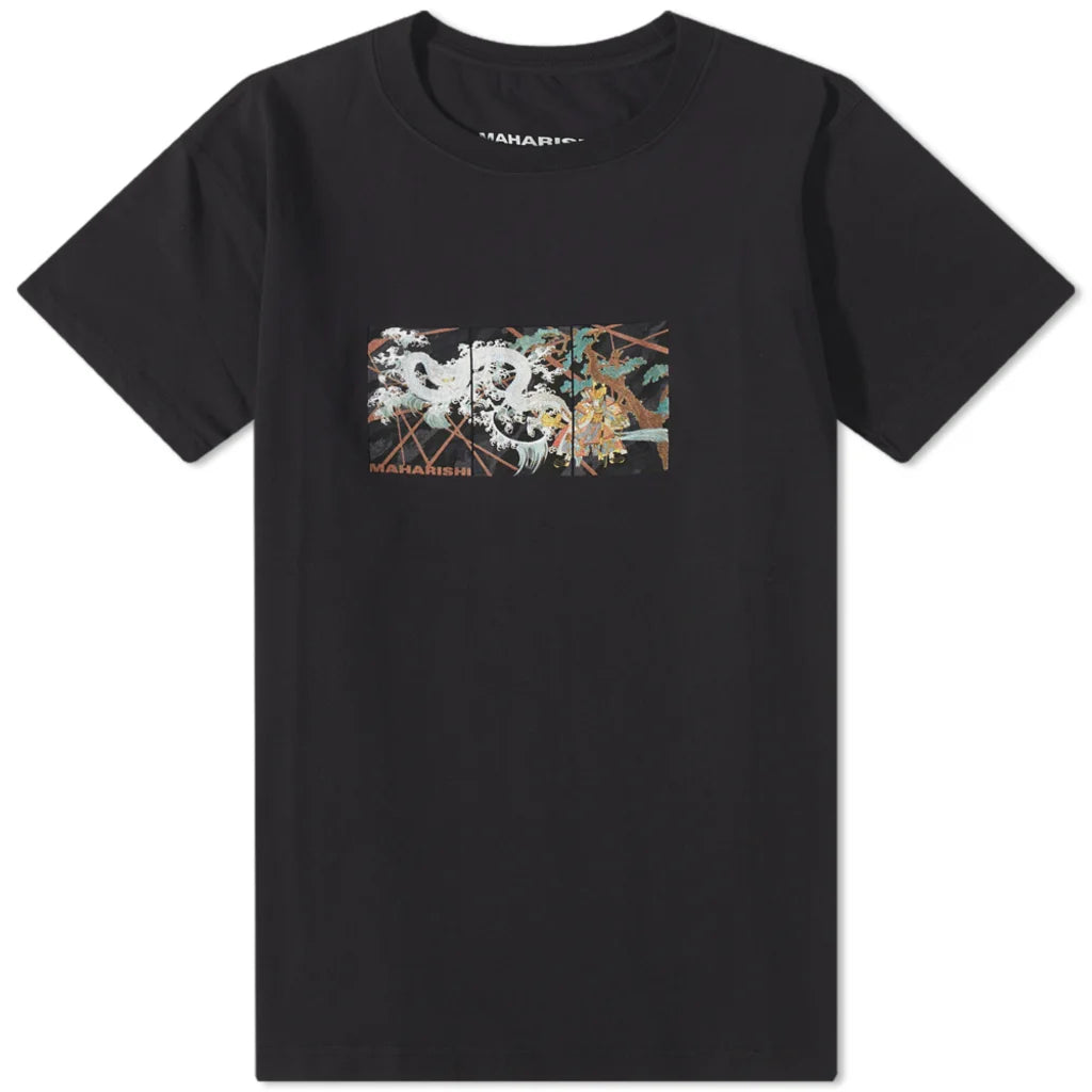Maharishi Triptcych Water Dragon T-Shirt 'Black' Maharishi Triptcych Water Dragon T-Shirt 'Black'