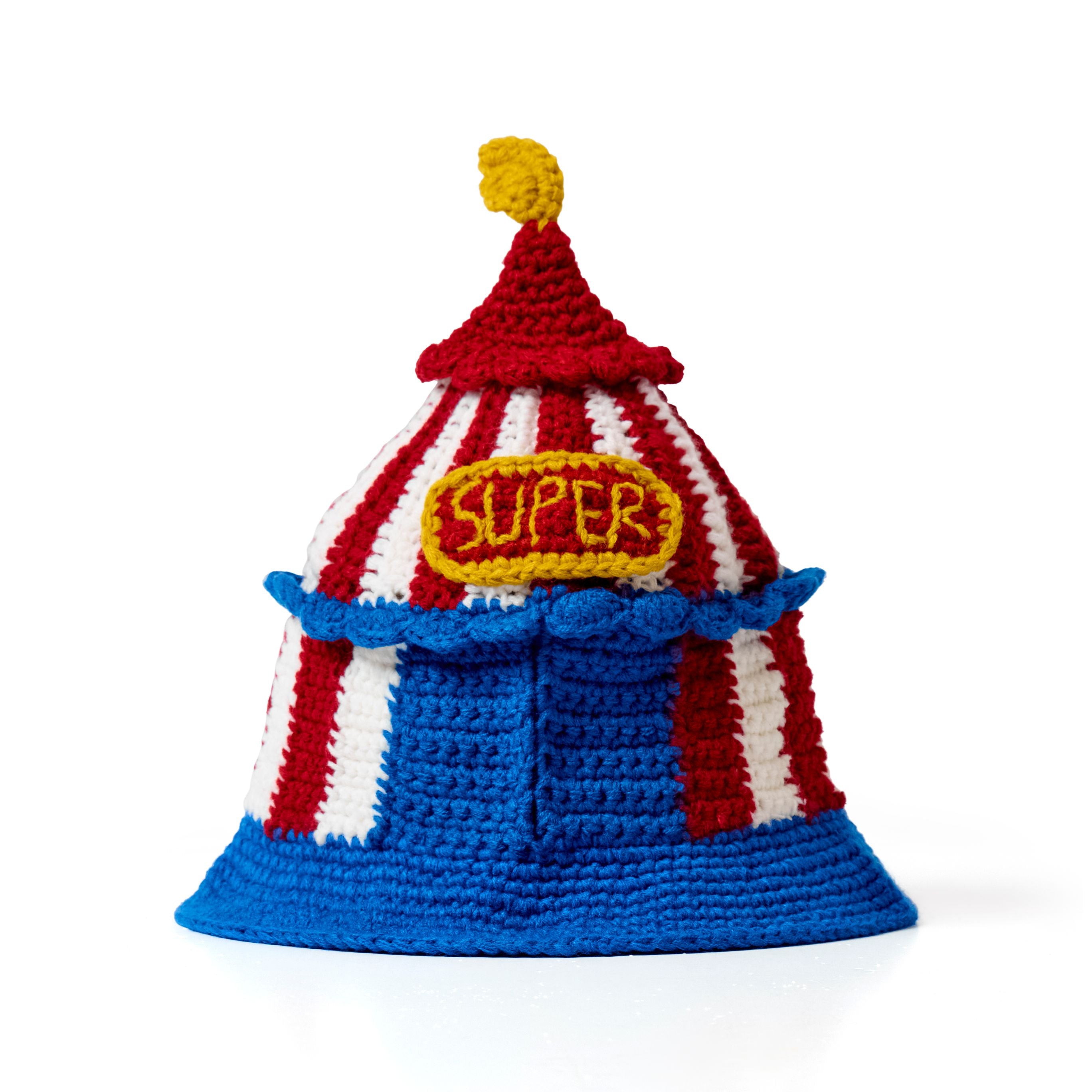 Kidsuper Circus Crochet Bucket Hat 'Blue'