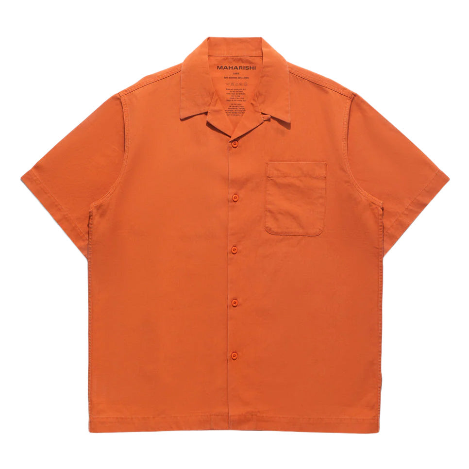 Maharishi Camp Collar Shirt 'Rust'