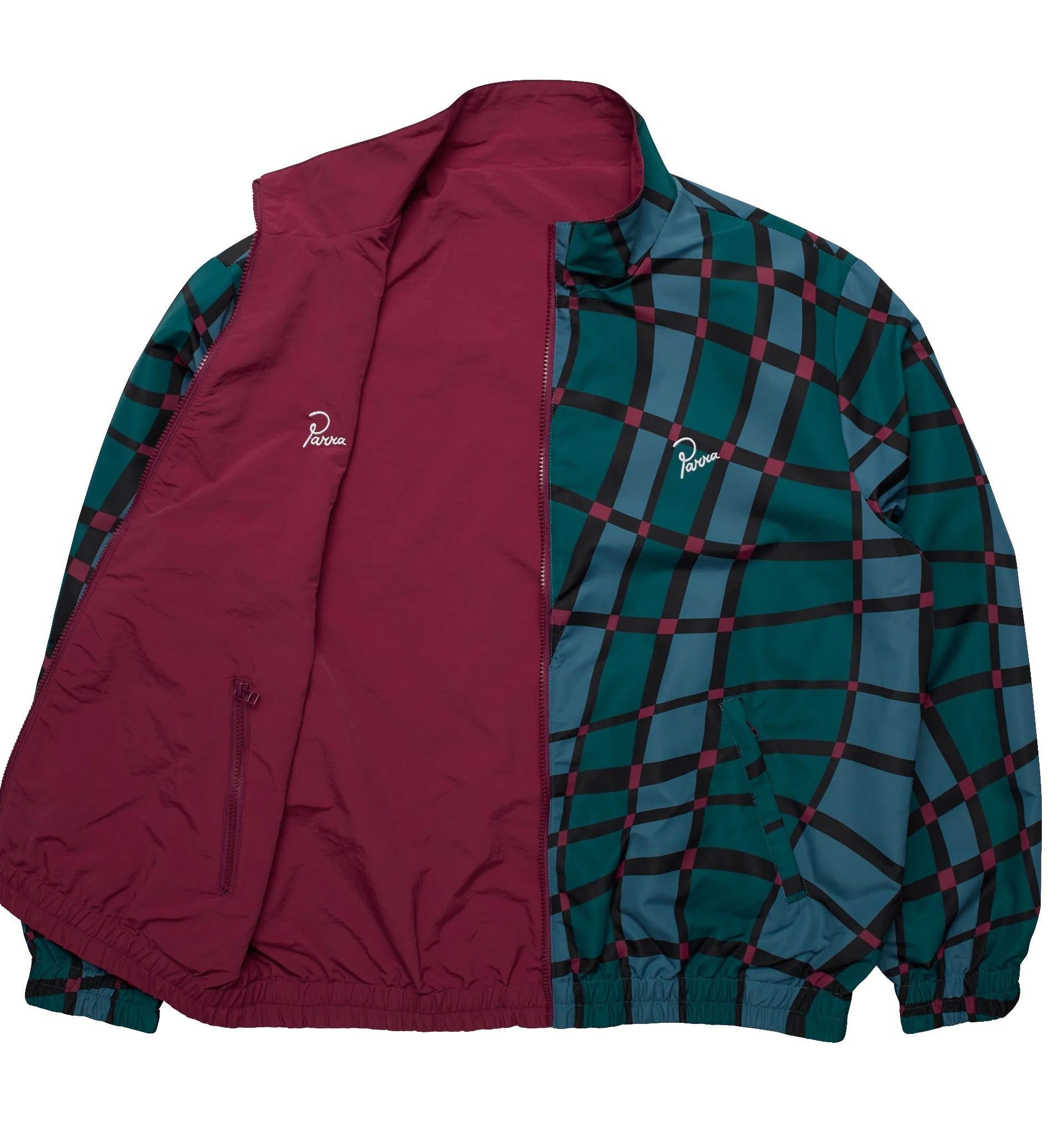 by Parra Squared Waves Pattern Track Top 'Multi'