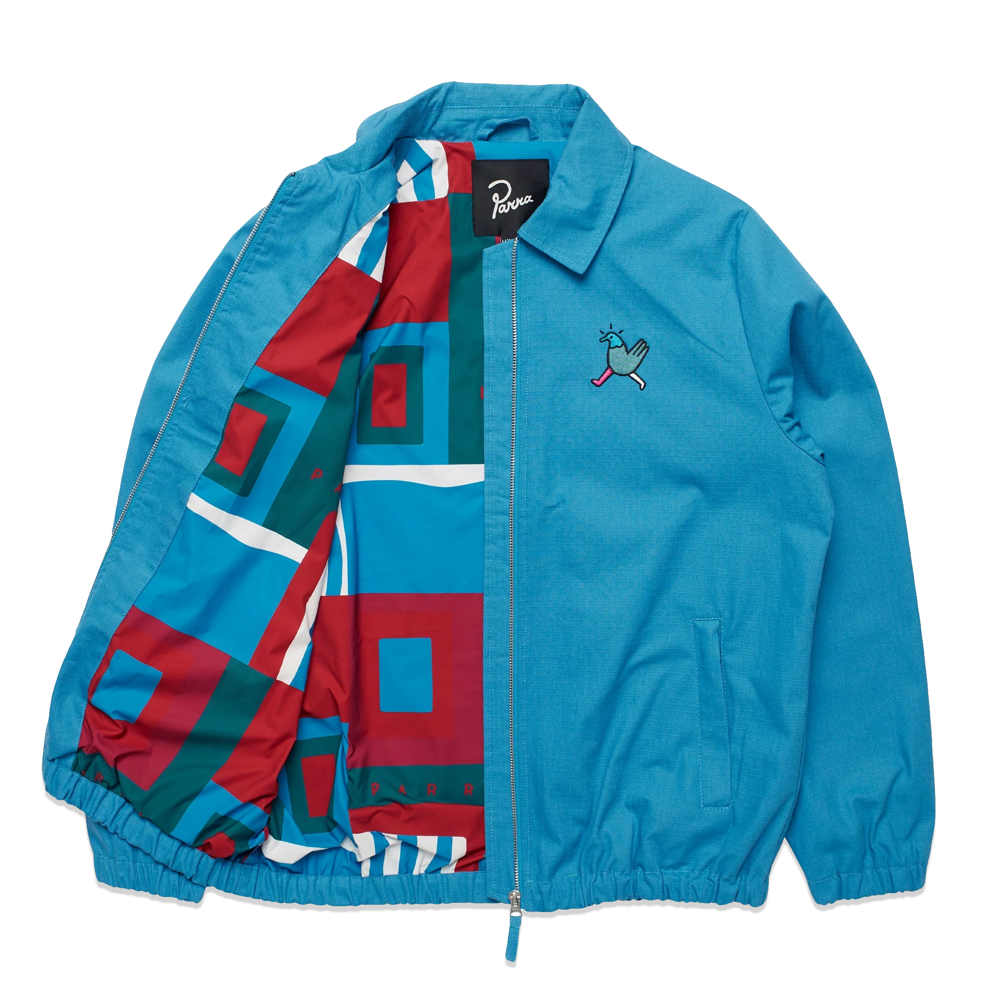 by Parra Annoyed Chicken Jacket 'Greek Blue'