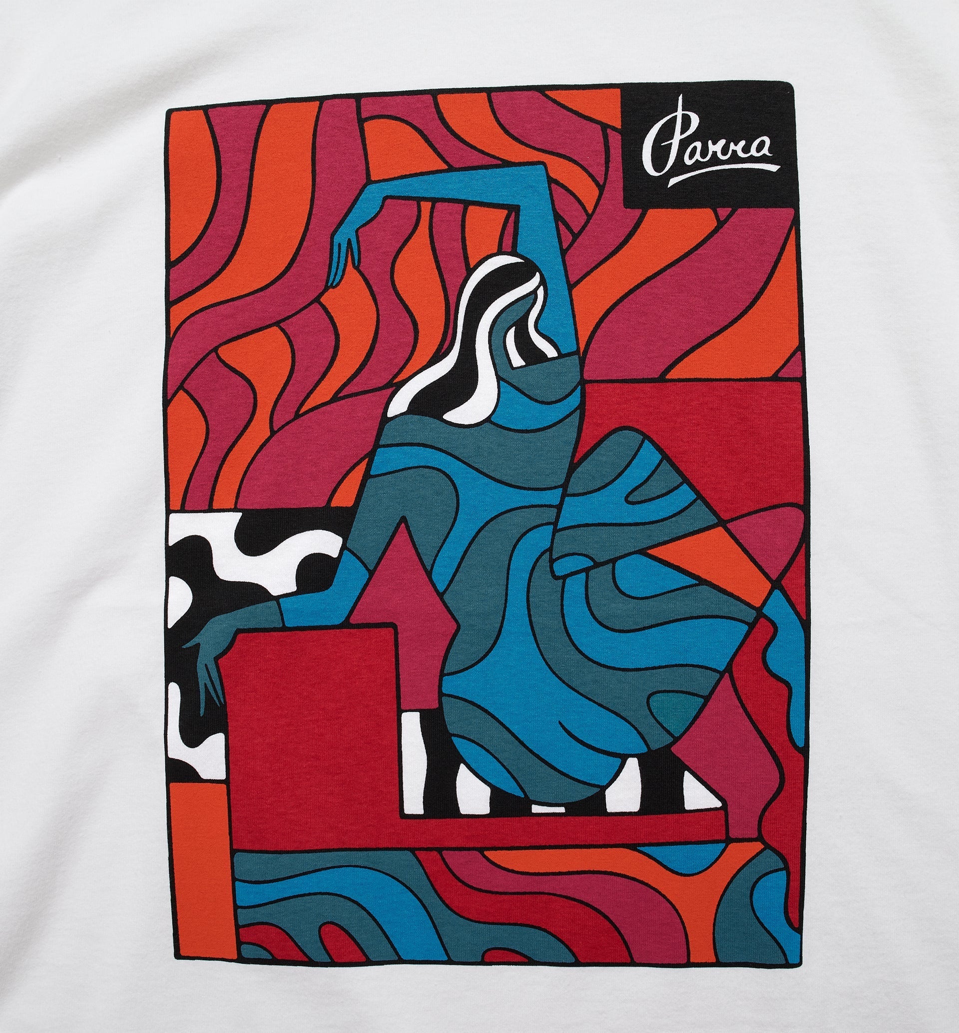 by Parra the Attic Trip T-Shirt 'White'