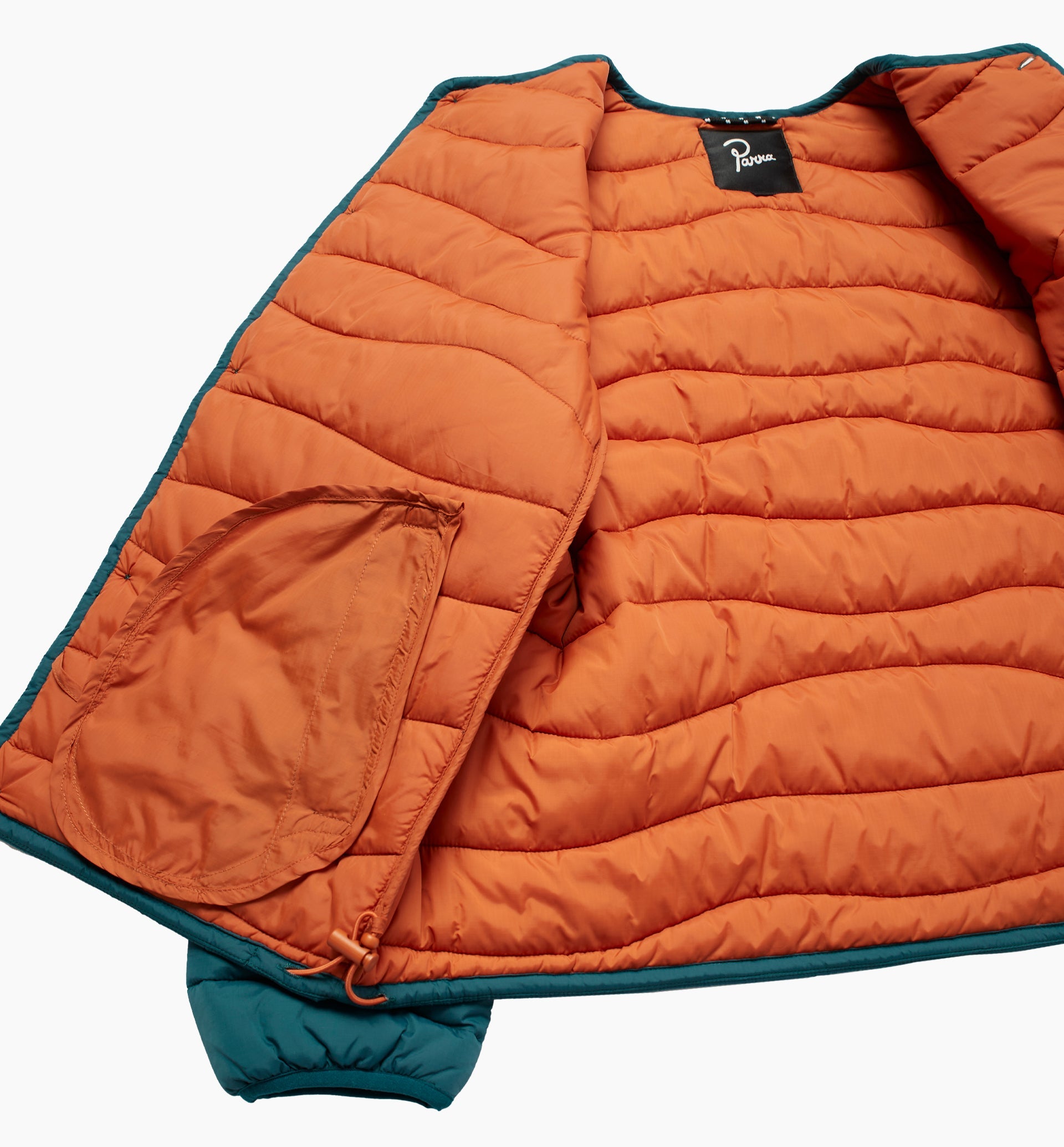 Parra Colored Landscape Jacket 'Deep Sea Green'