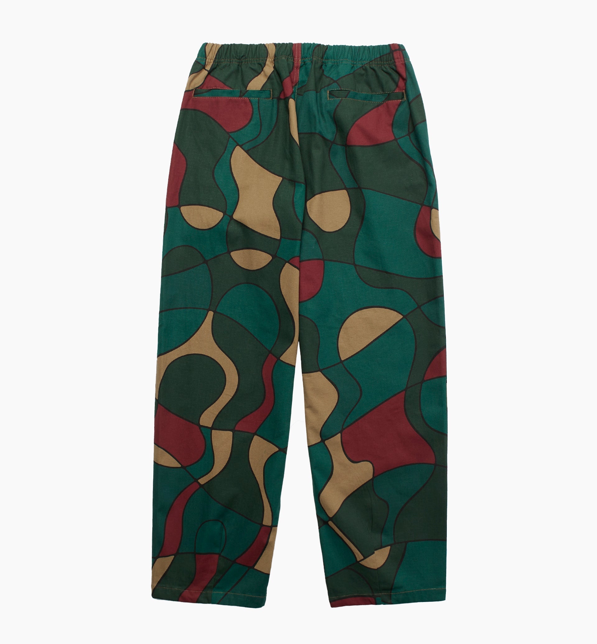 Parra Trees n WInd Relaxed Pants 'Camo Green'
