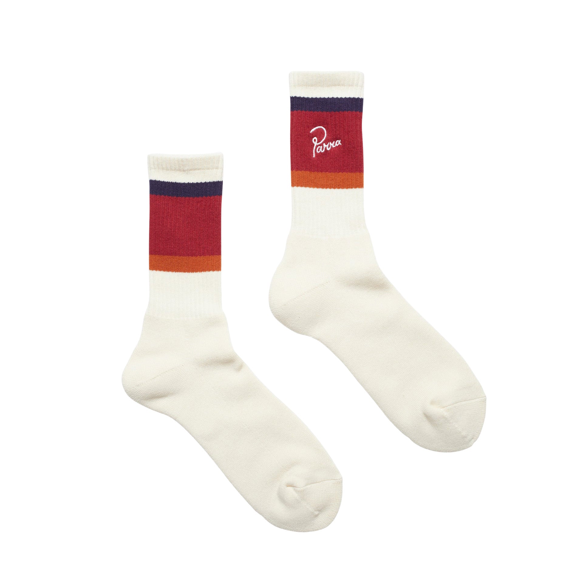 Parra Script Logo Crew Socks 'Off White'