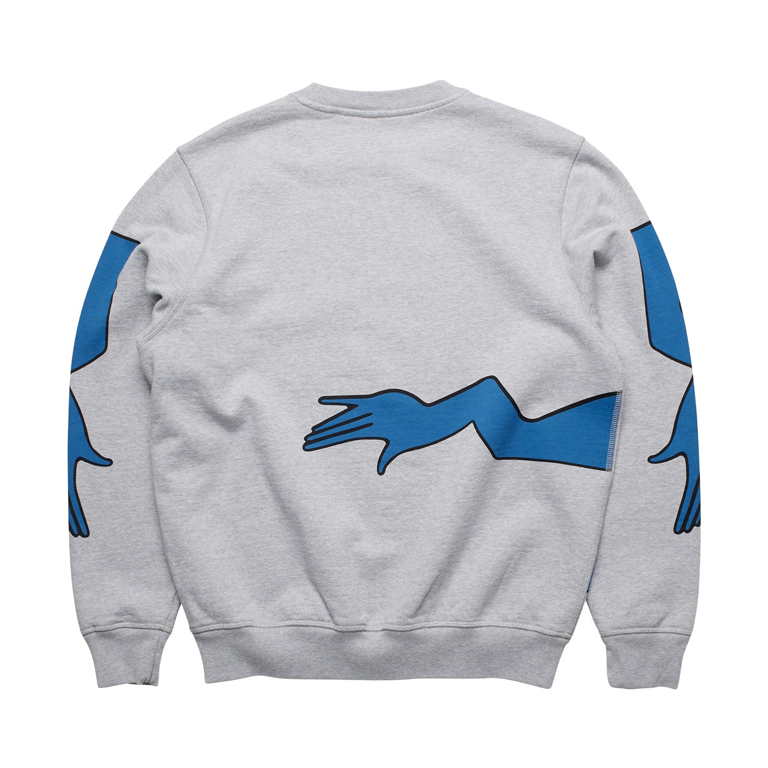 Parra early grab crew neck sweatshirt 'Heather Grey'