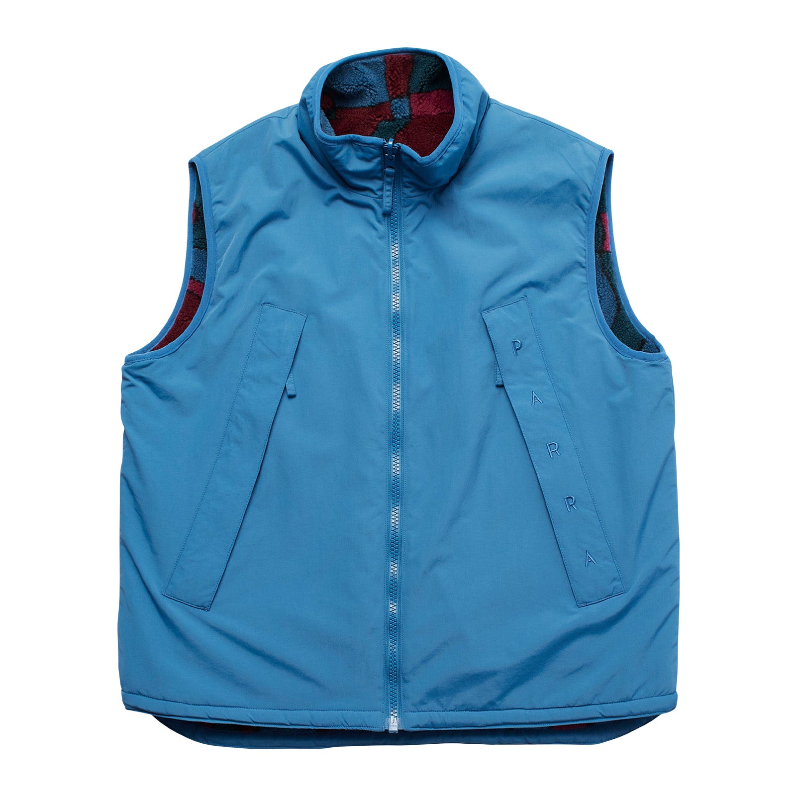 Parra trees in wind reversible vest 'Blue'