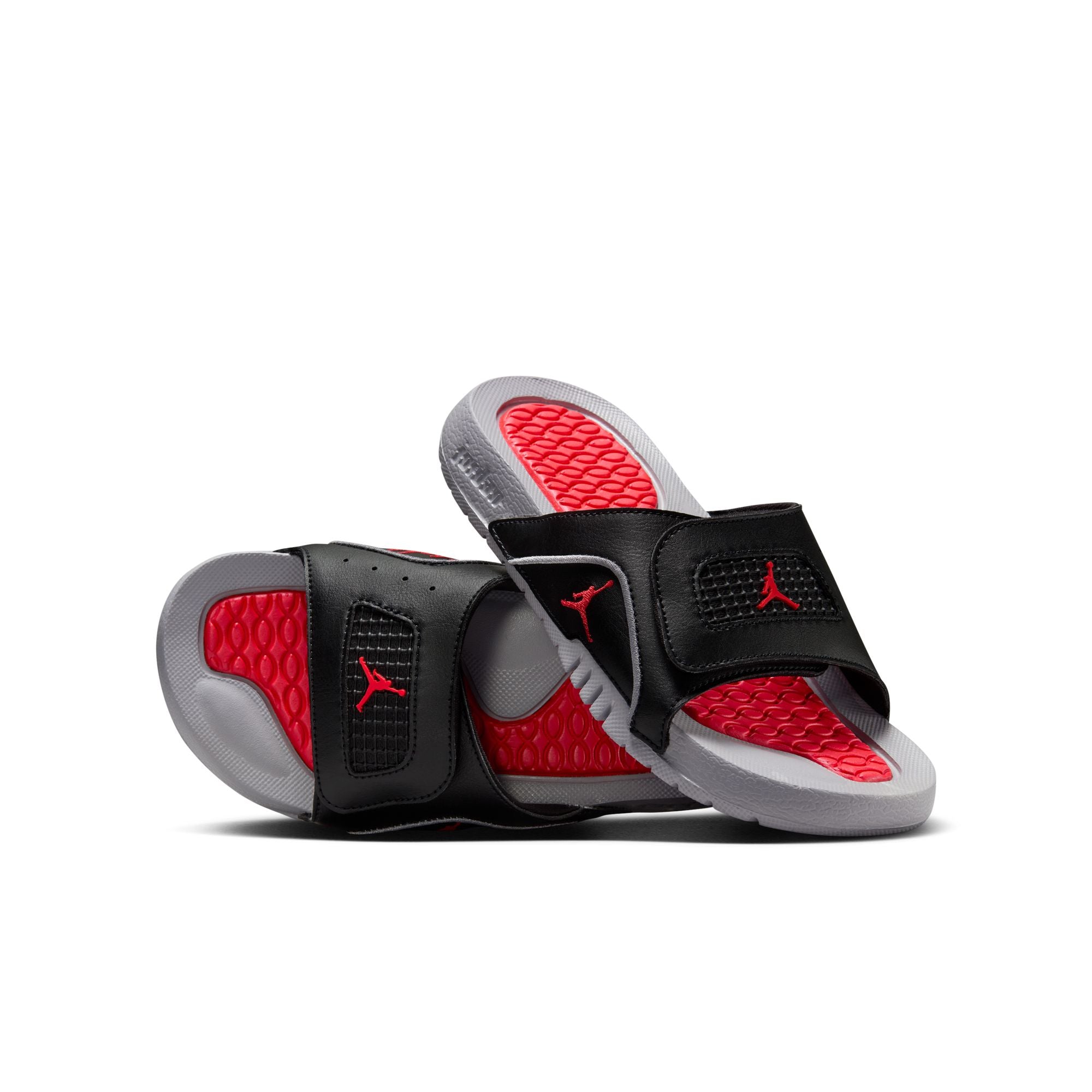 Youth Jordan Hydro 4 Retro Slides 'Black/Red'