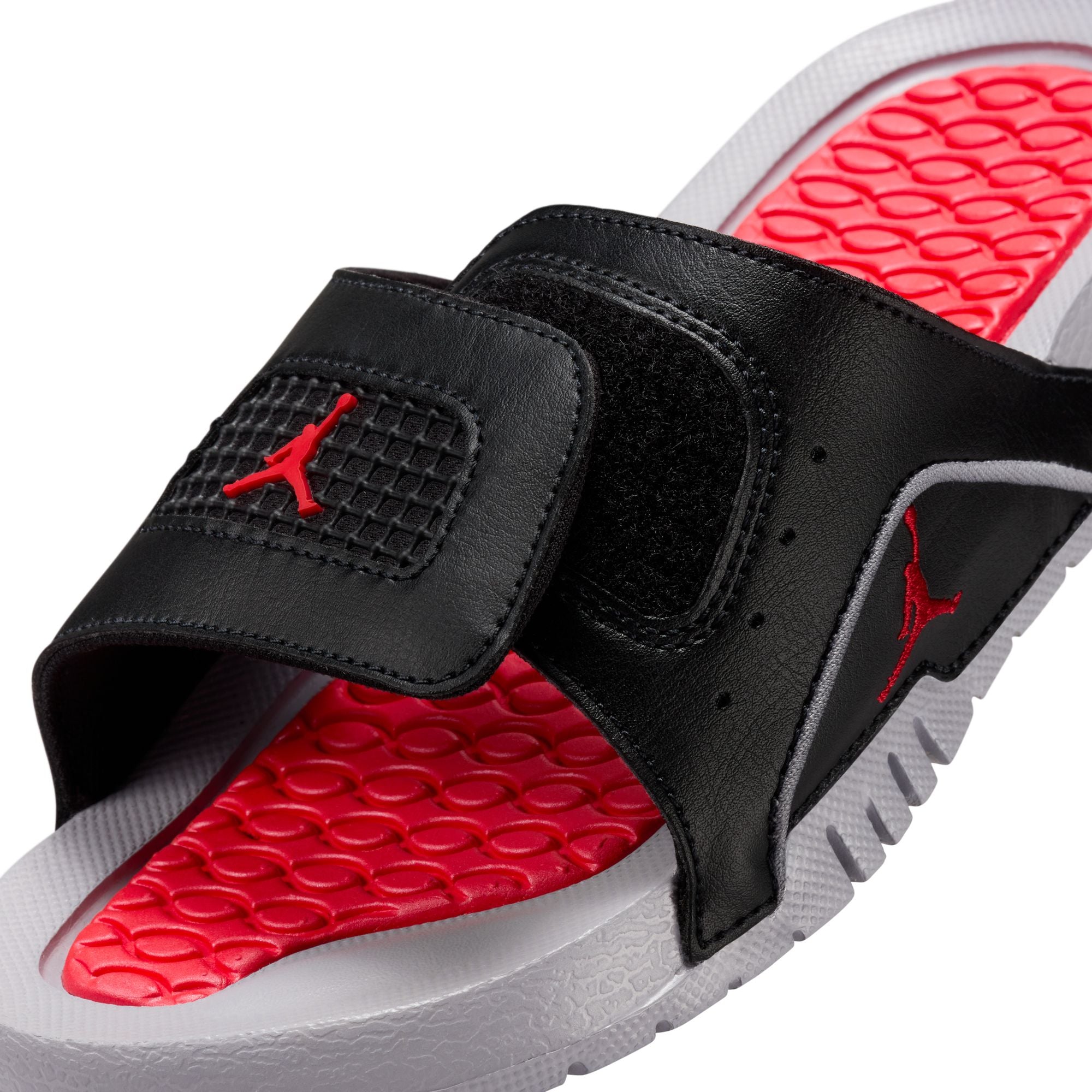 Youth Jordan Hydro 4 Retro Slides 'Black/Red'