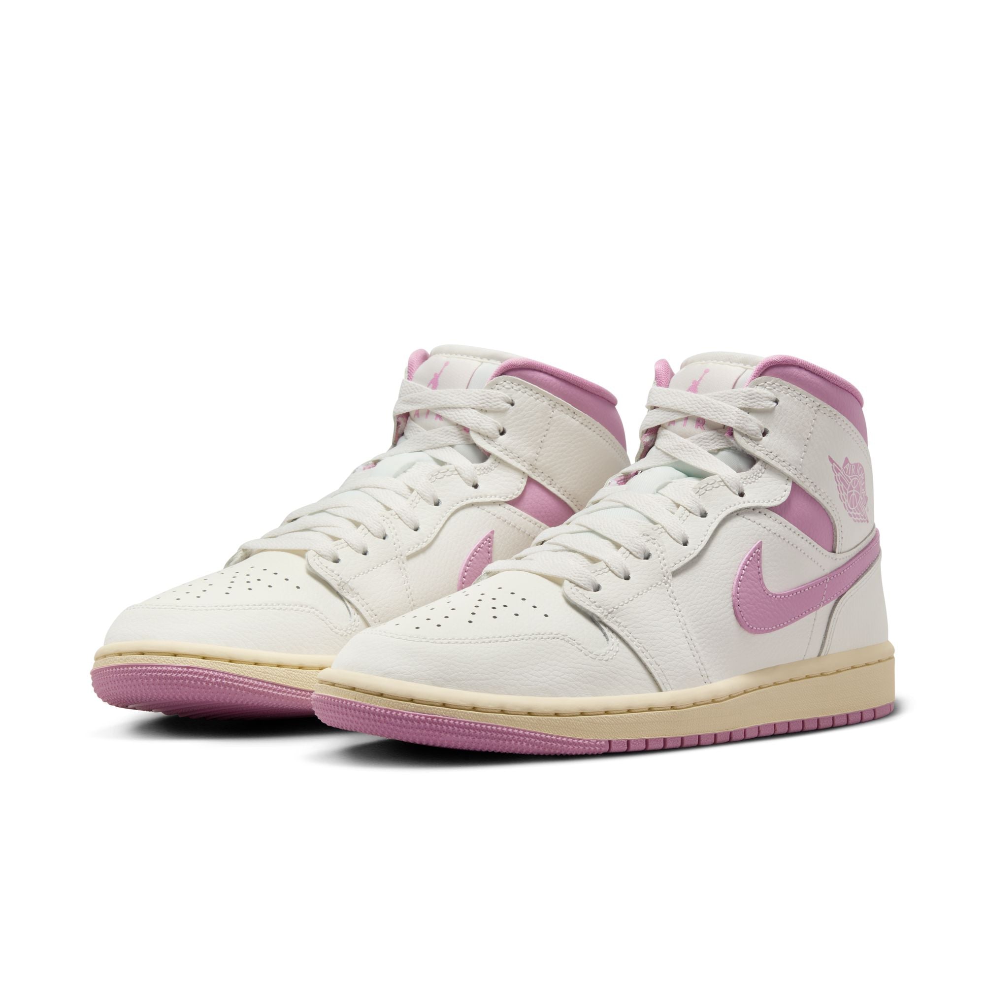 Womens Air Jordan 1 Mid 'Sail/Orchid'