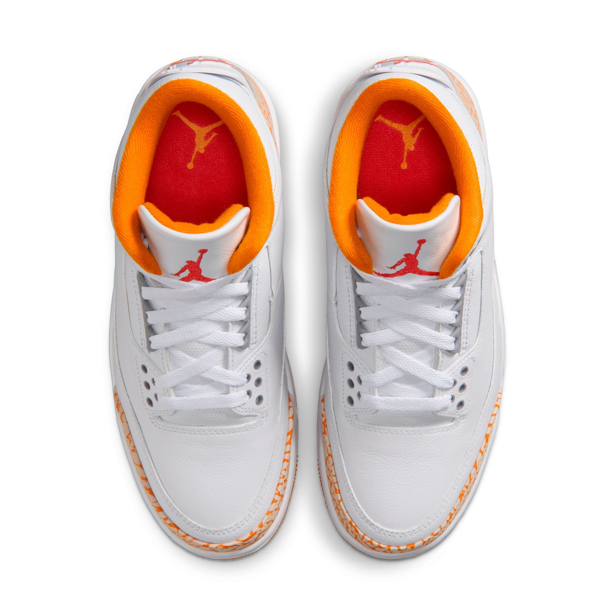 Womens Air Jordan 3 Retro 'White/Orange citrus'