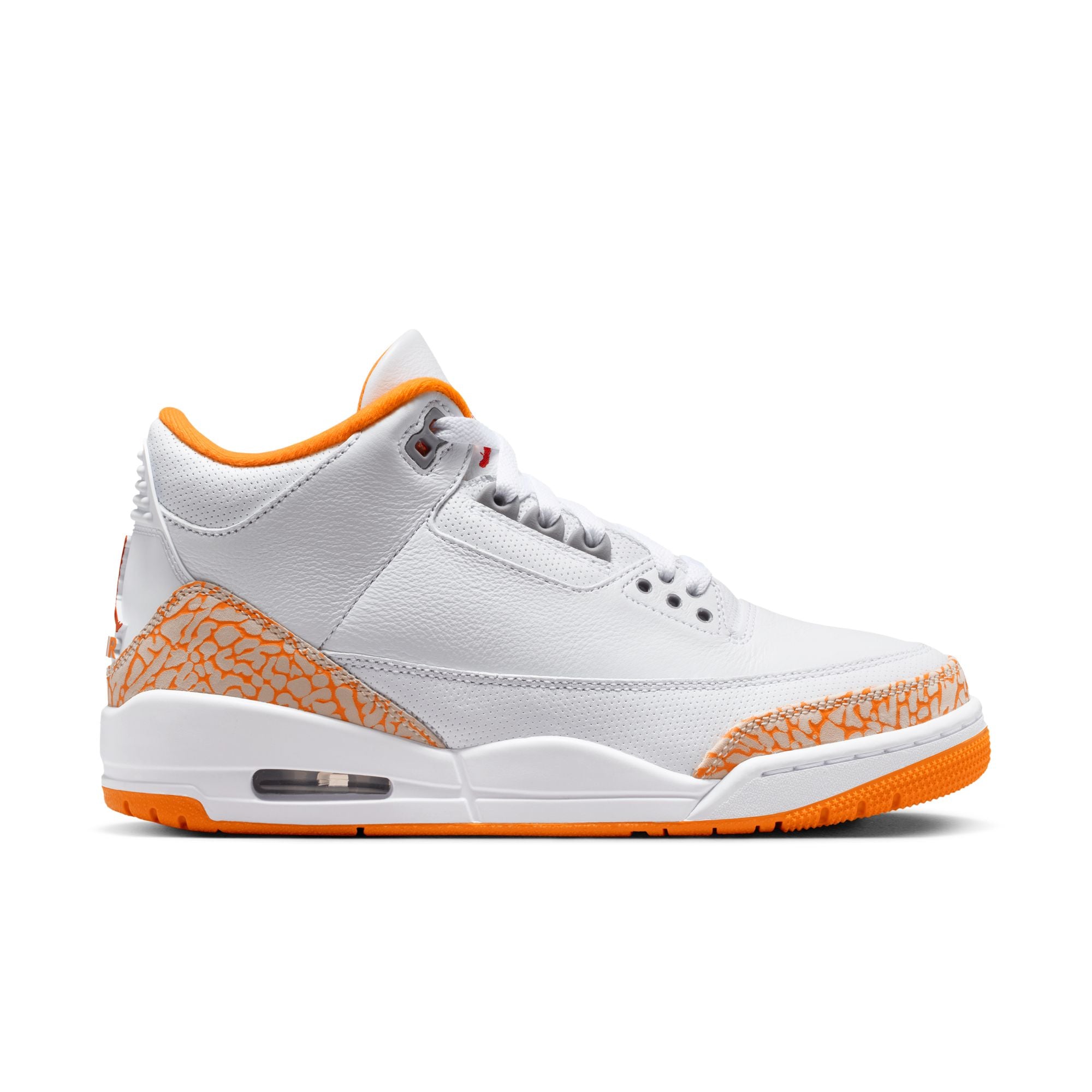 Womens Air Jordan 3 Retro 'White/Orange citrus'