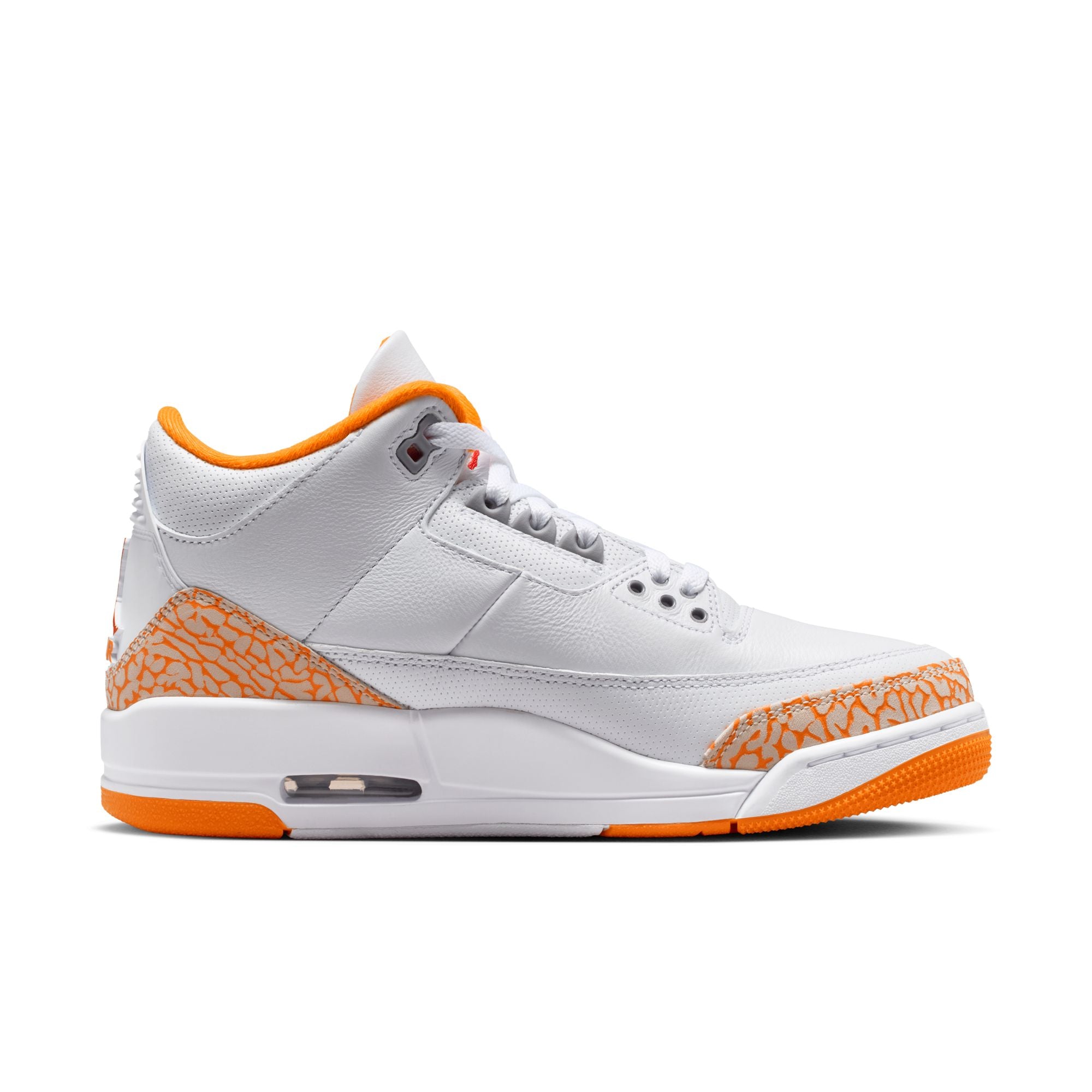 Womens Air Jordan 3 Retro 'White/Orange citrus'