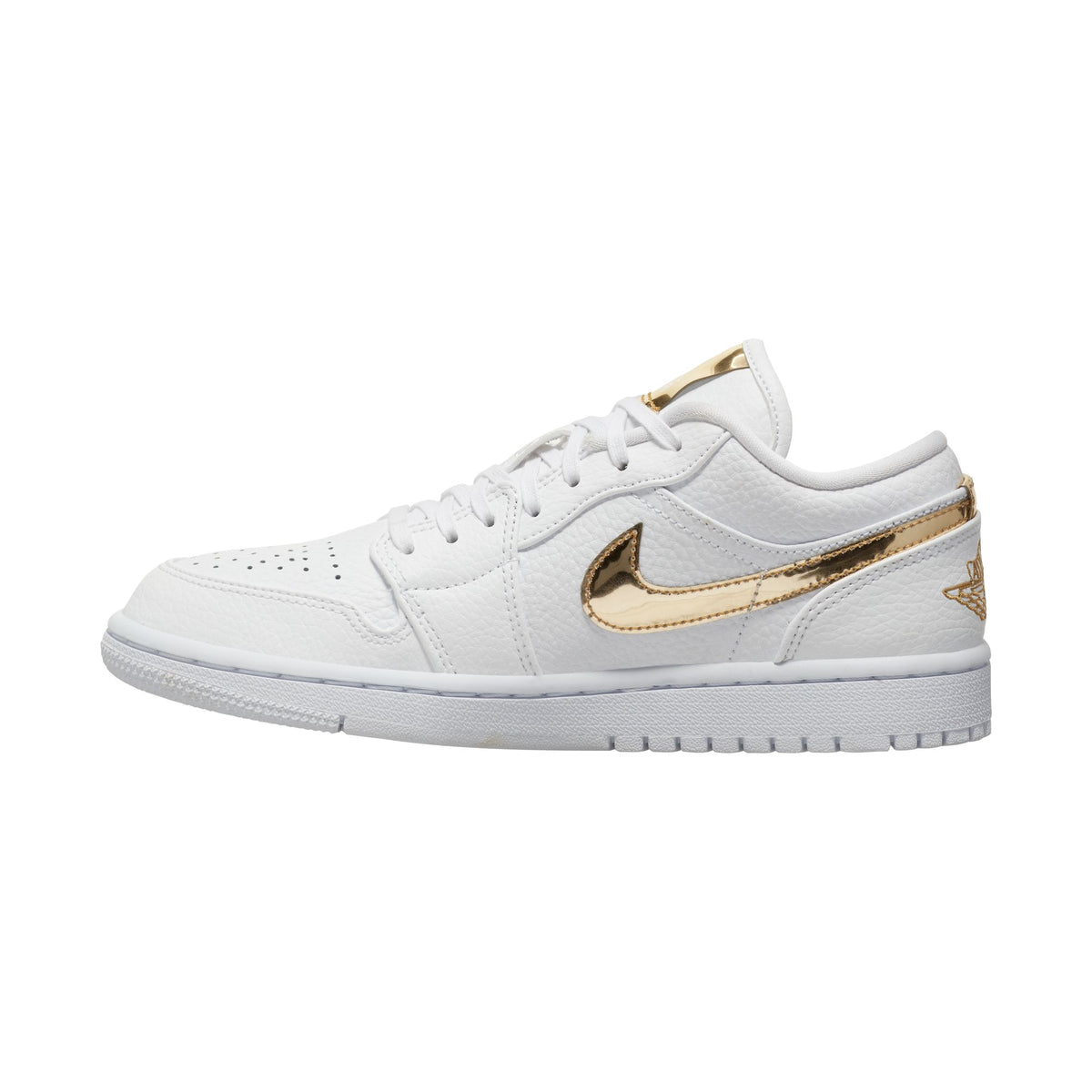 Womens Air Jordan 1 Low SE 'White Metallic Gold'