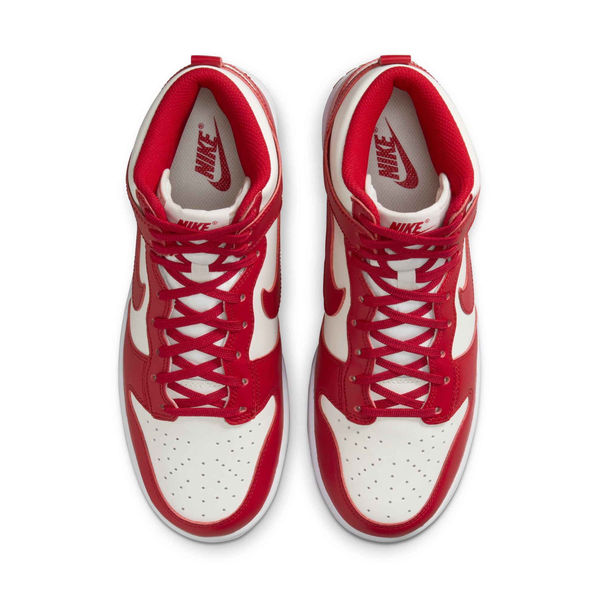 Womens Nike Dunk High 'White/Red'