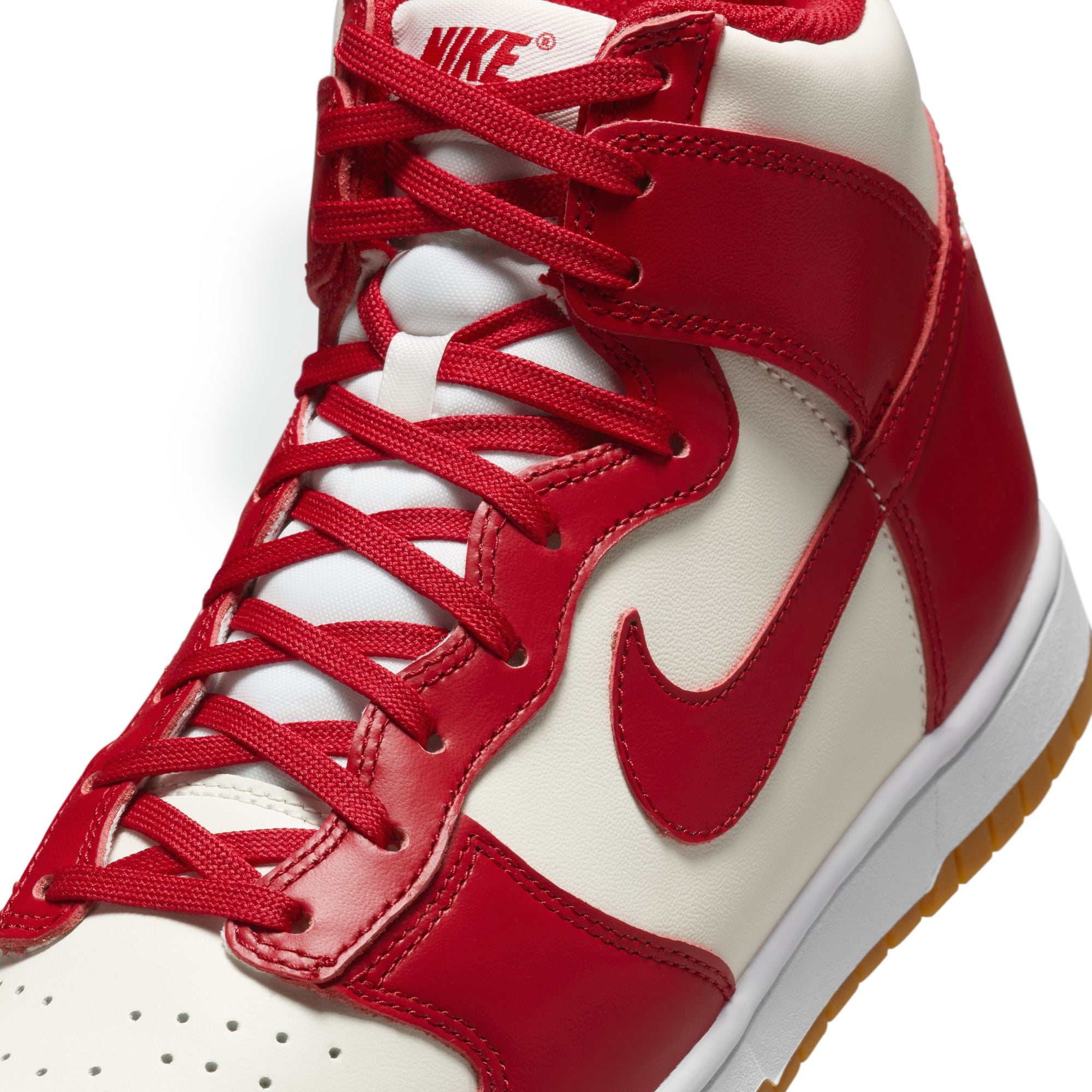 Womens Nike Dunk High 'White/Red'