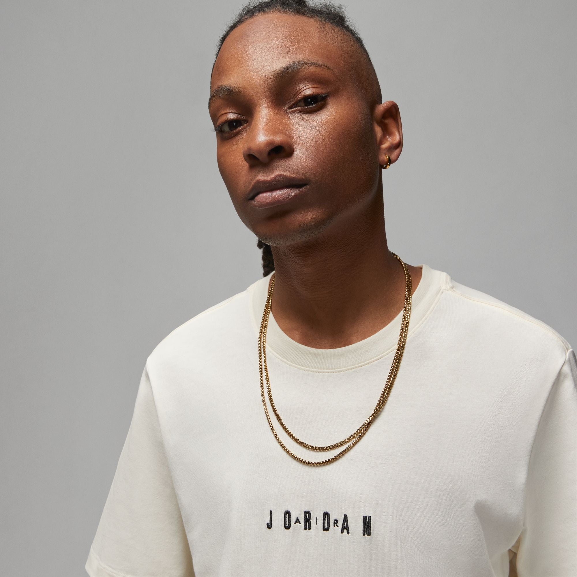 Jordan Embroidered T-Shirt 'Pale Ivory'