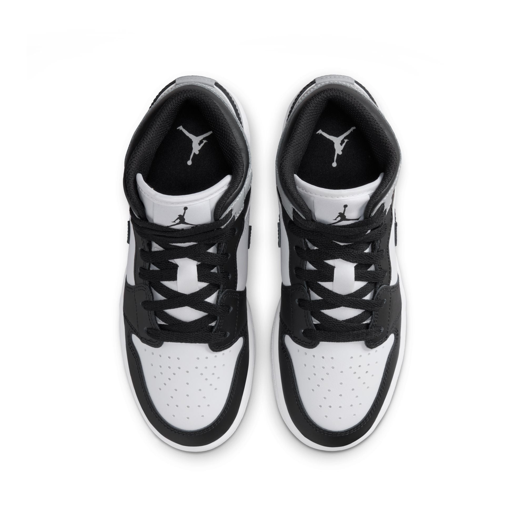 Youth Air Jordan 1 Mid 'White/Black'