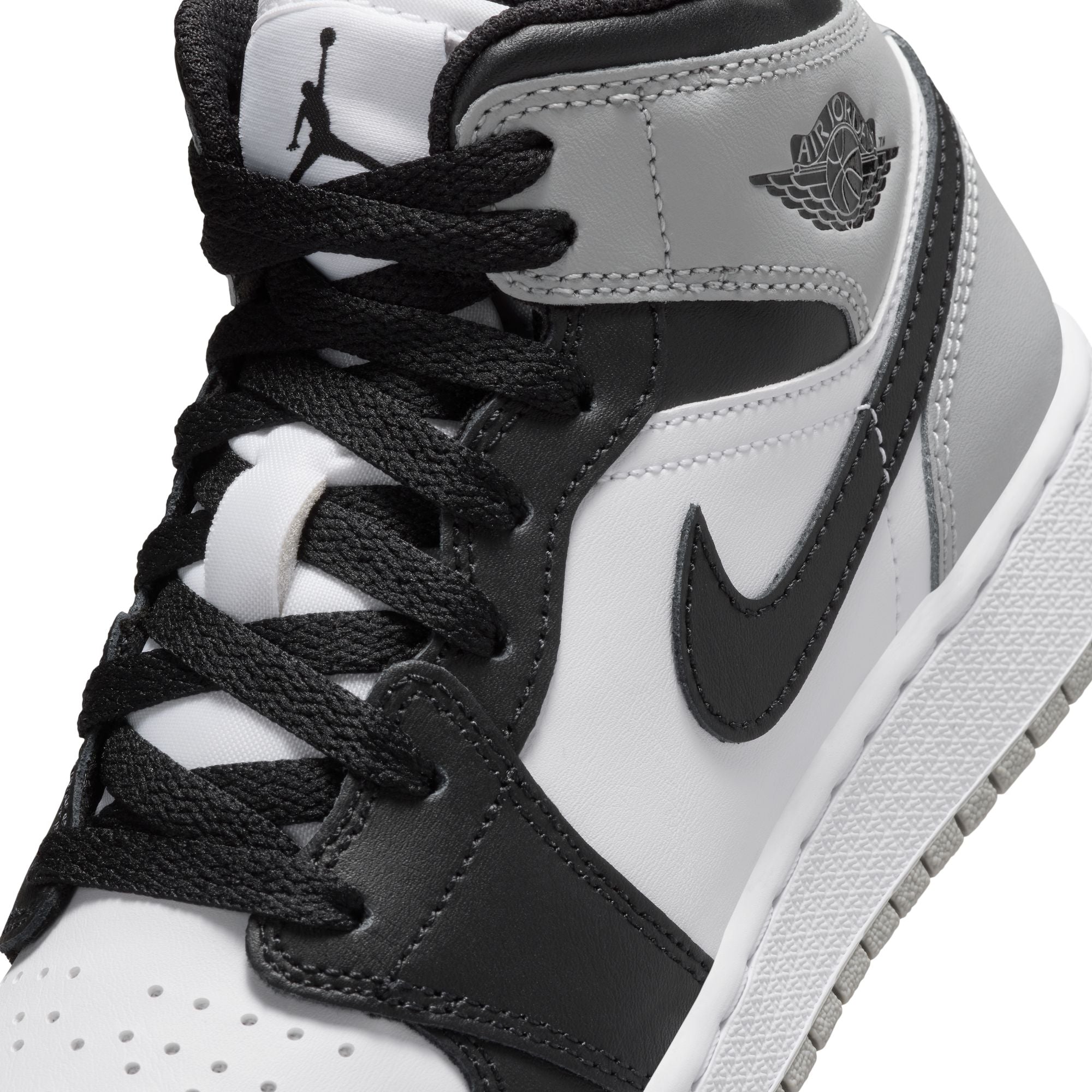 Youth Air Jordan 1 Mid 'White/Black'
