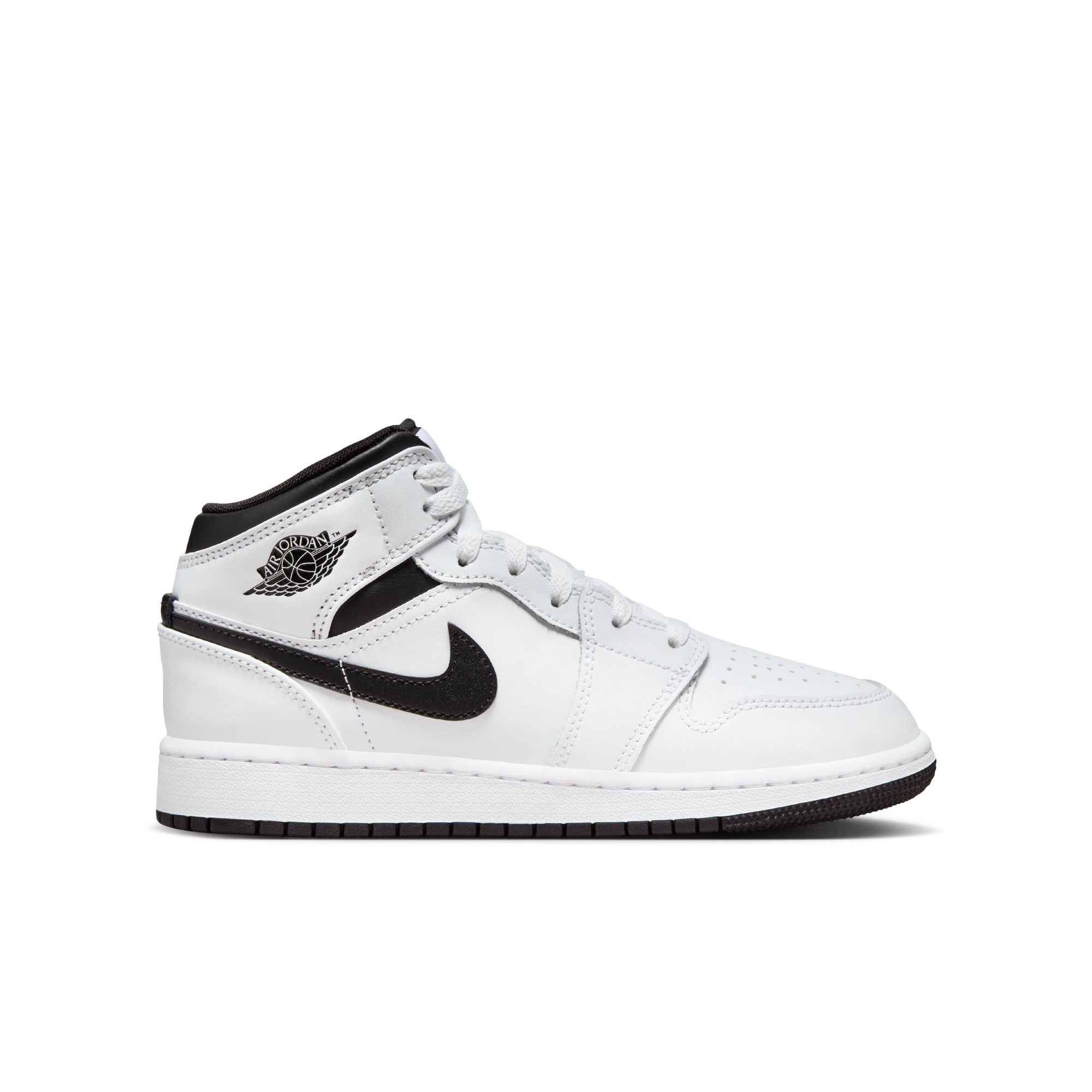 Youth Air Jordan 1 Mid 'White/Black'