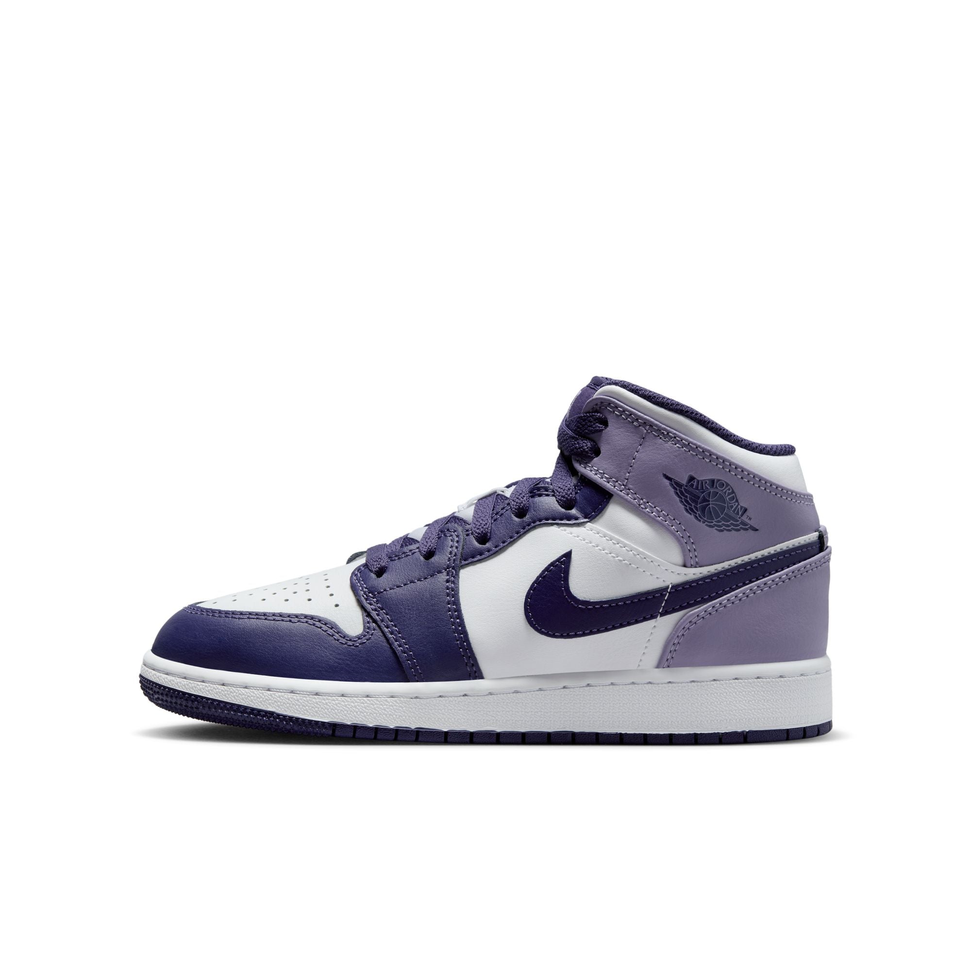 Youth Air Jordan 1 Mid 'Sky Purple'