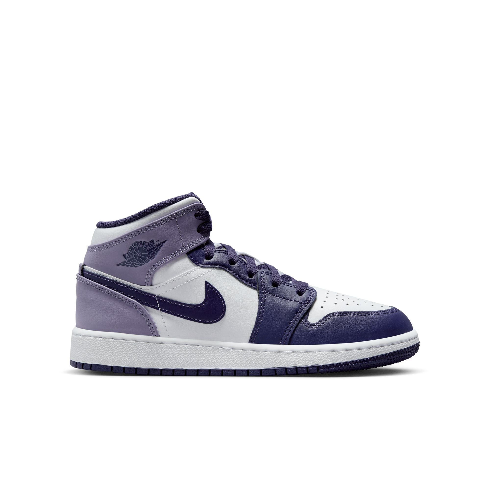 Youth Air Jordan 1 Mid 'Sky Purple'