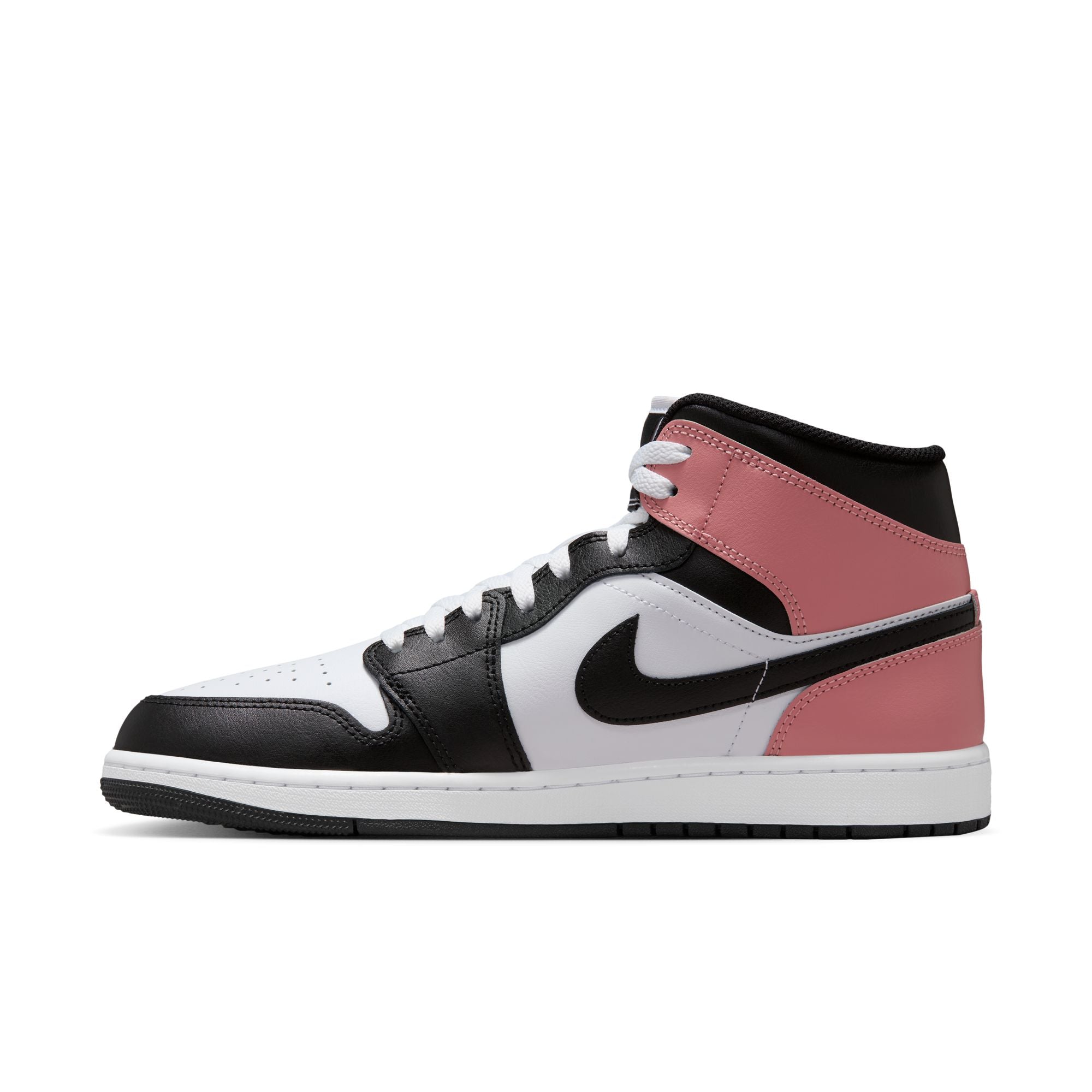 Air Jordan 1 Mid ‘White/Black Rust Pink'