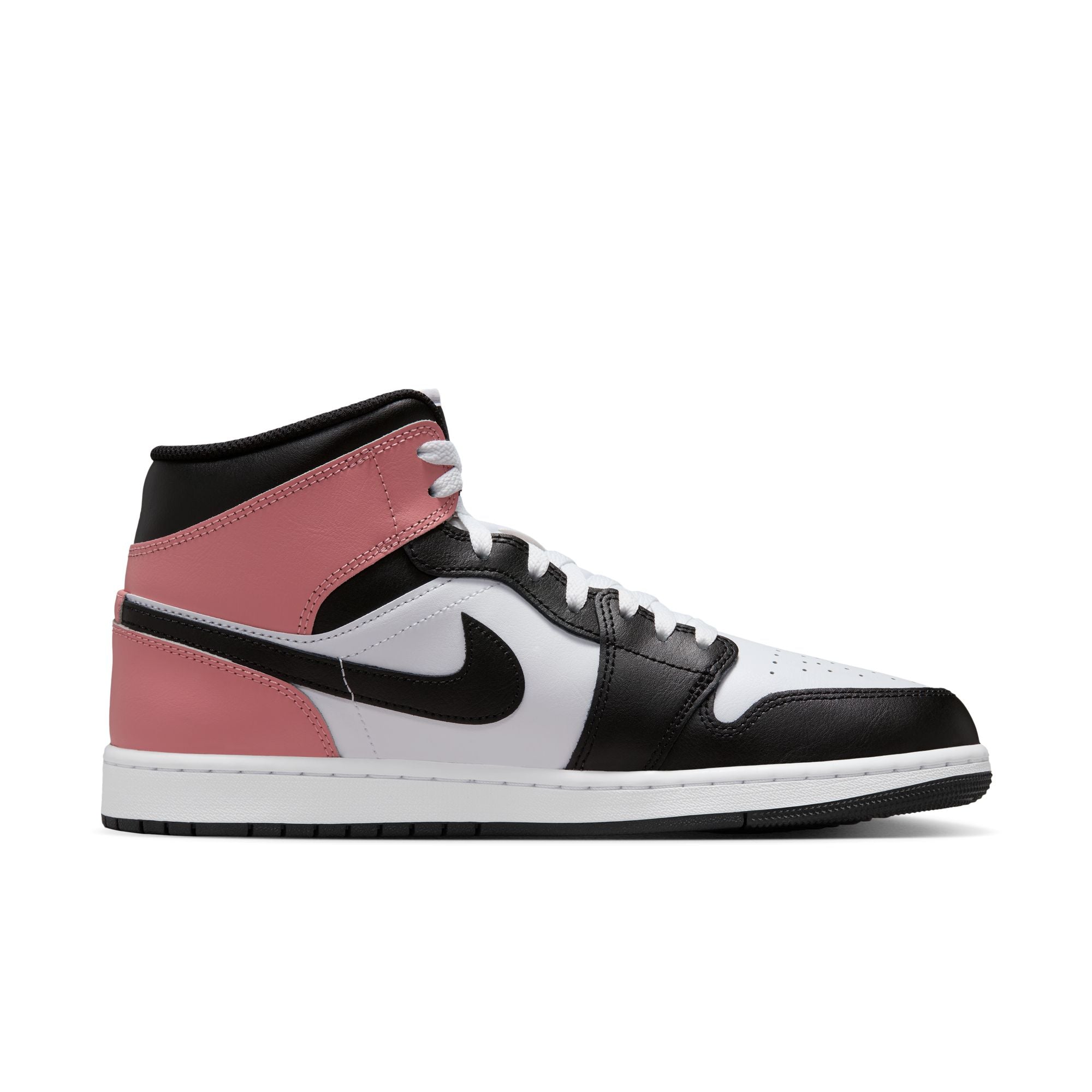 Air Jordan 1 Mid ‘White/Black Rust Pink'