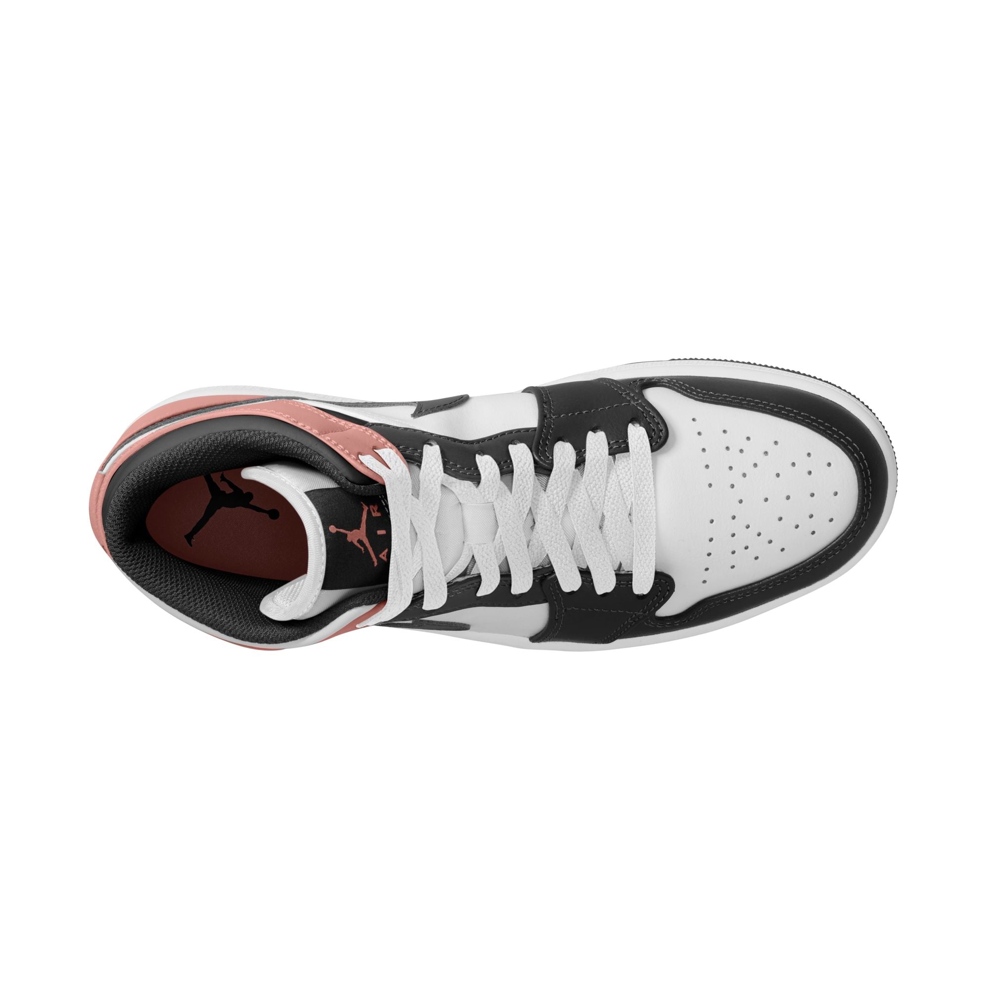Air Jordan 1 Mid ‘White/Black Rust Pink'