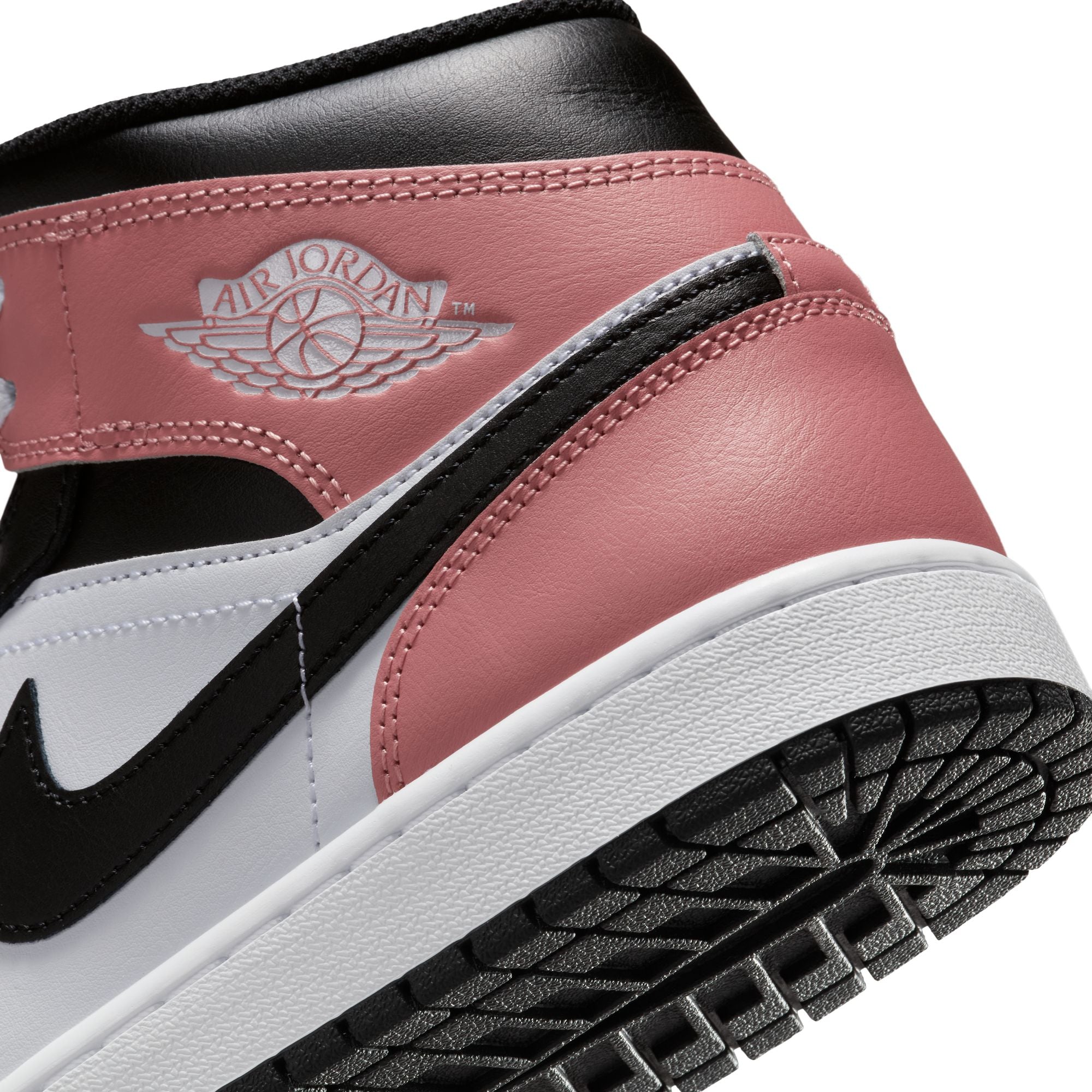Air Jordan 1 Mid ‘White/Black Rust Pink'