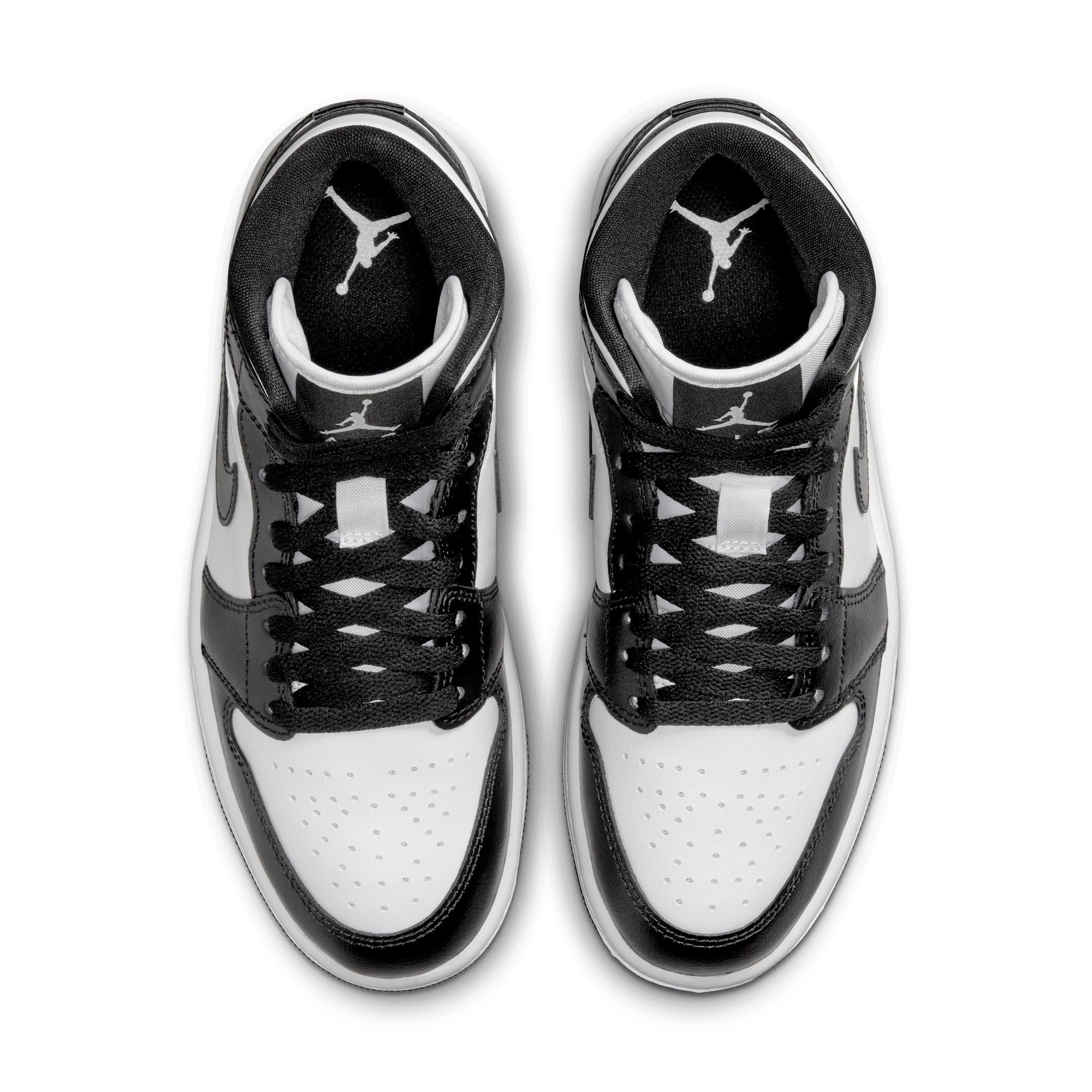 Womens Air Jordan 1 Mid 'White/Black'