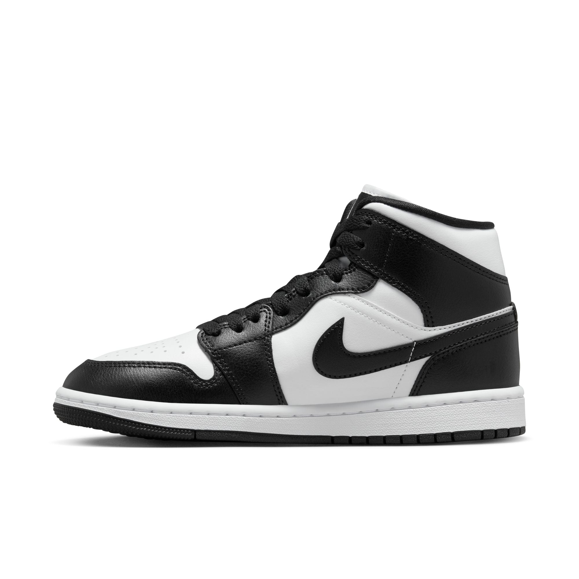 Womens Air Jordan 1 Mid 'White/Black'