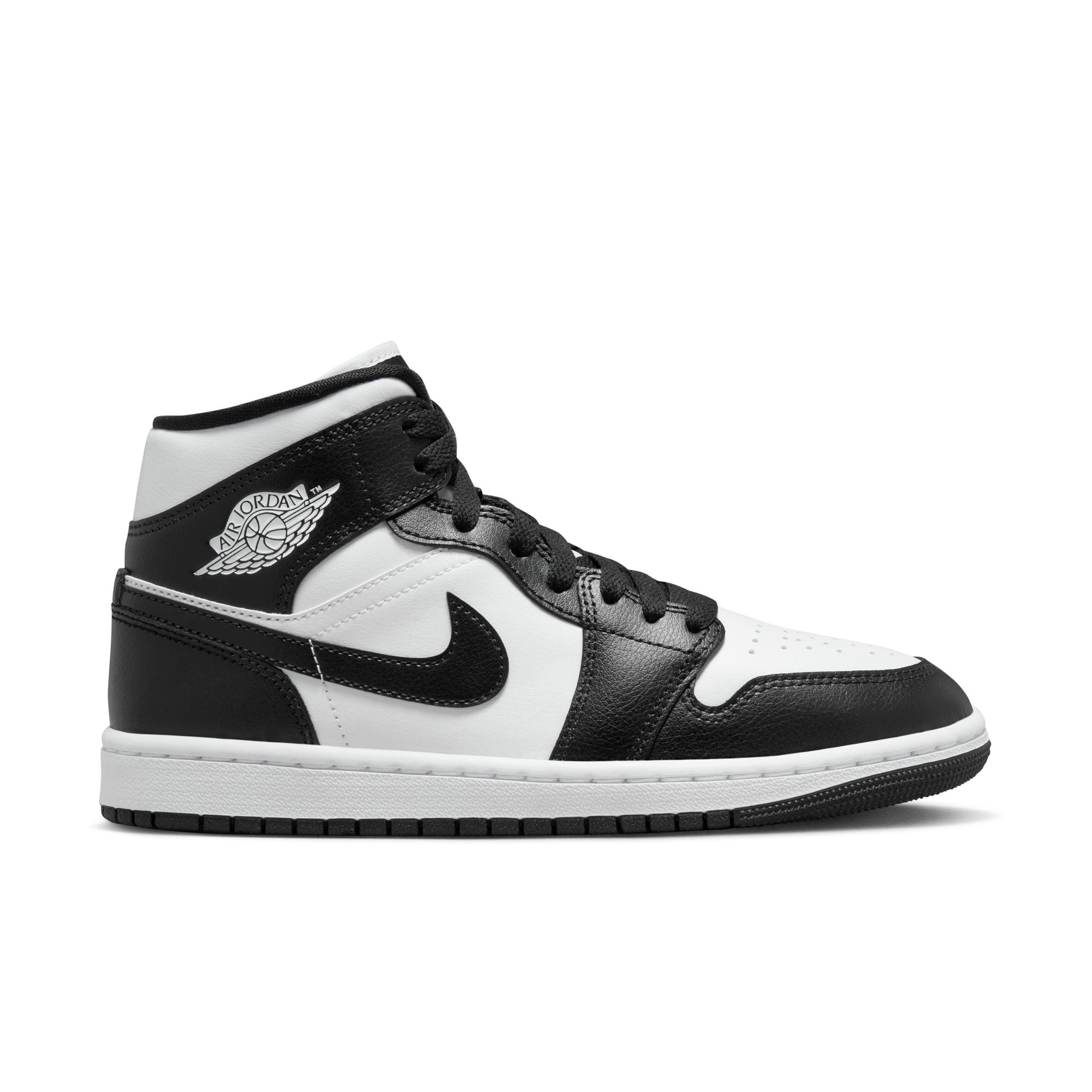 Womens Air Jordan 1 Mid 'White/Black'
