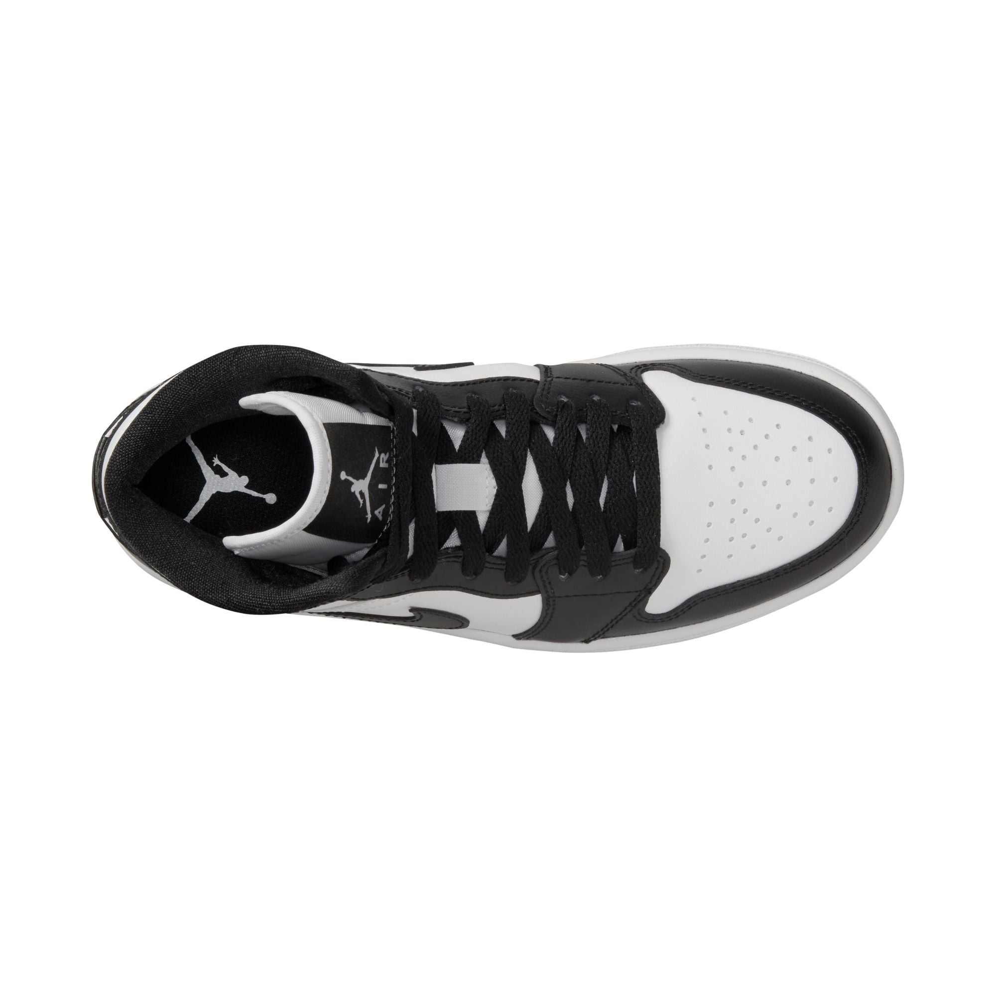Womens Air Jordan 1 Mid 'White/Black'