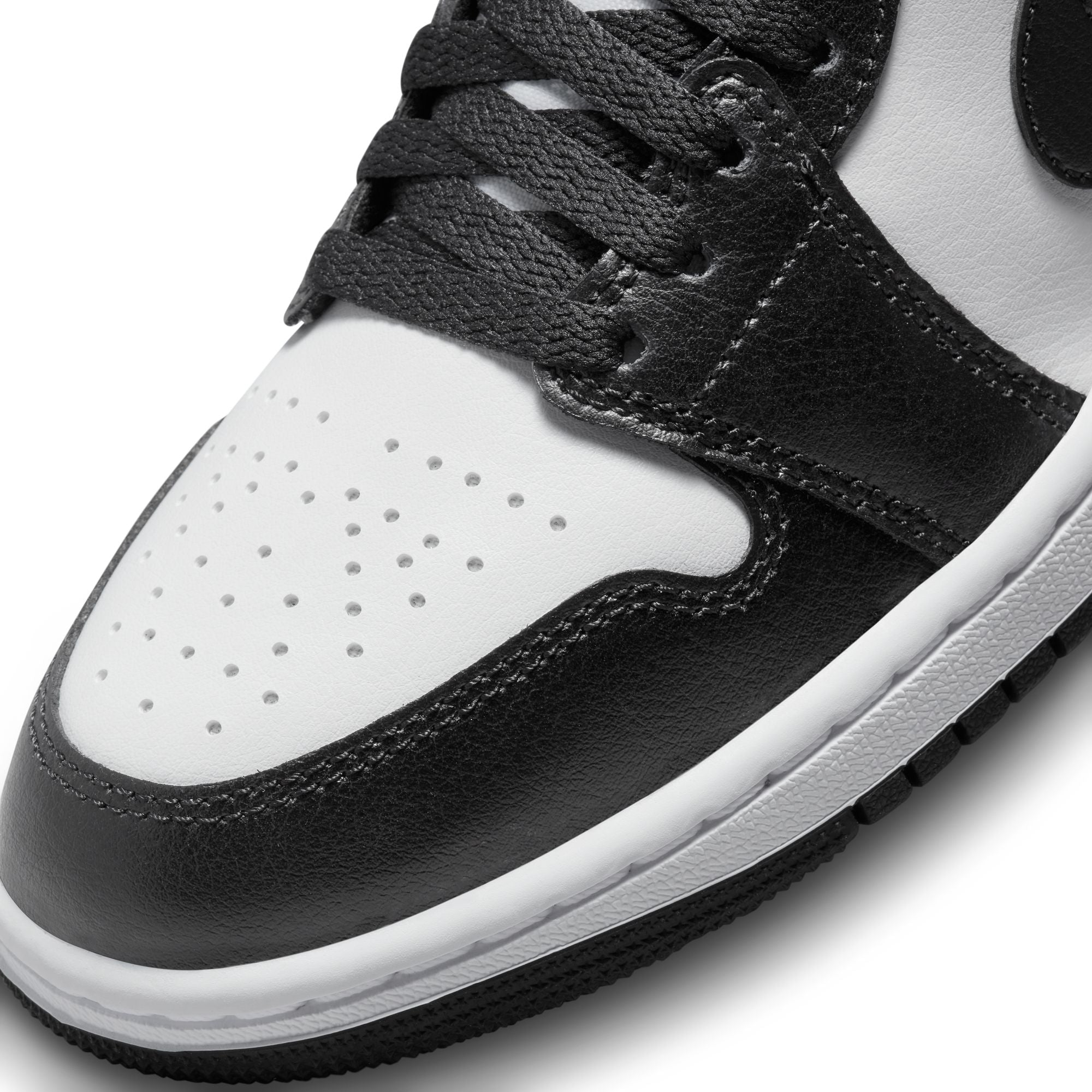 Womens Air Jordan 1 Mid 'White/Black'