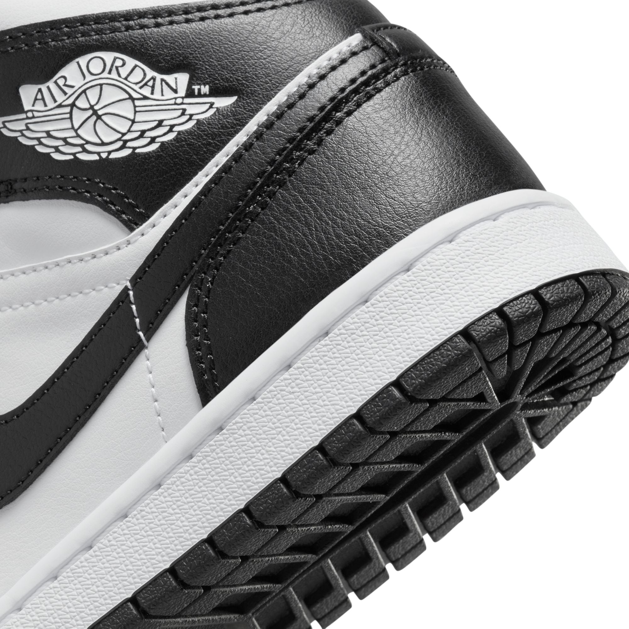 Womens Air Jordan 1 Mid 'White/Black'