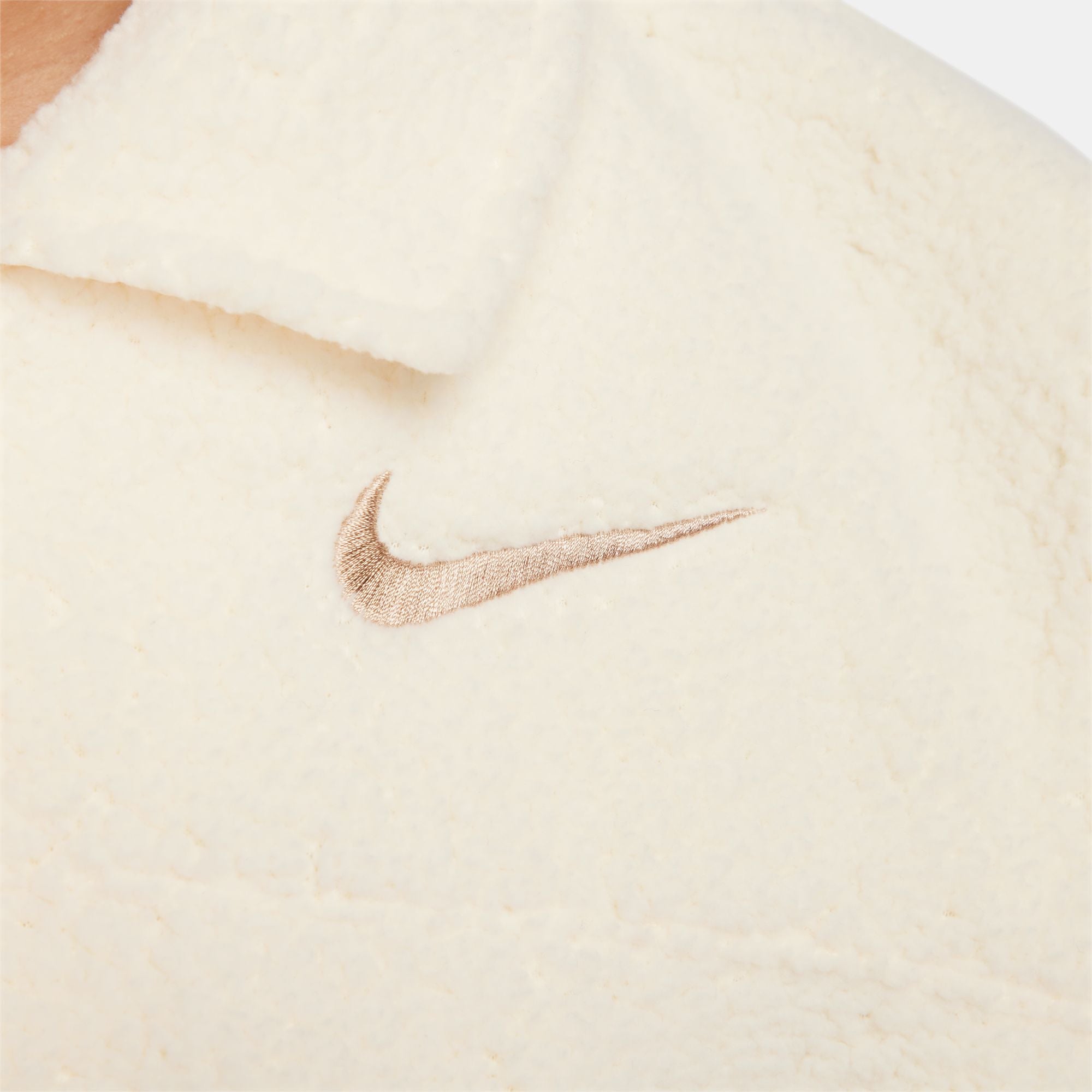 Womens Nike Collared Sherpa Jacket 'Coconut Milk'